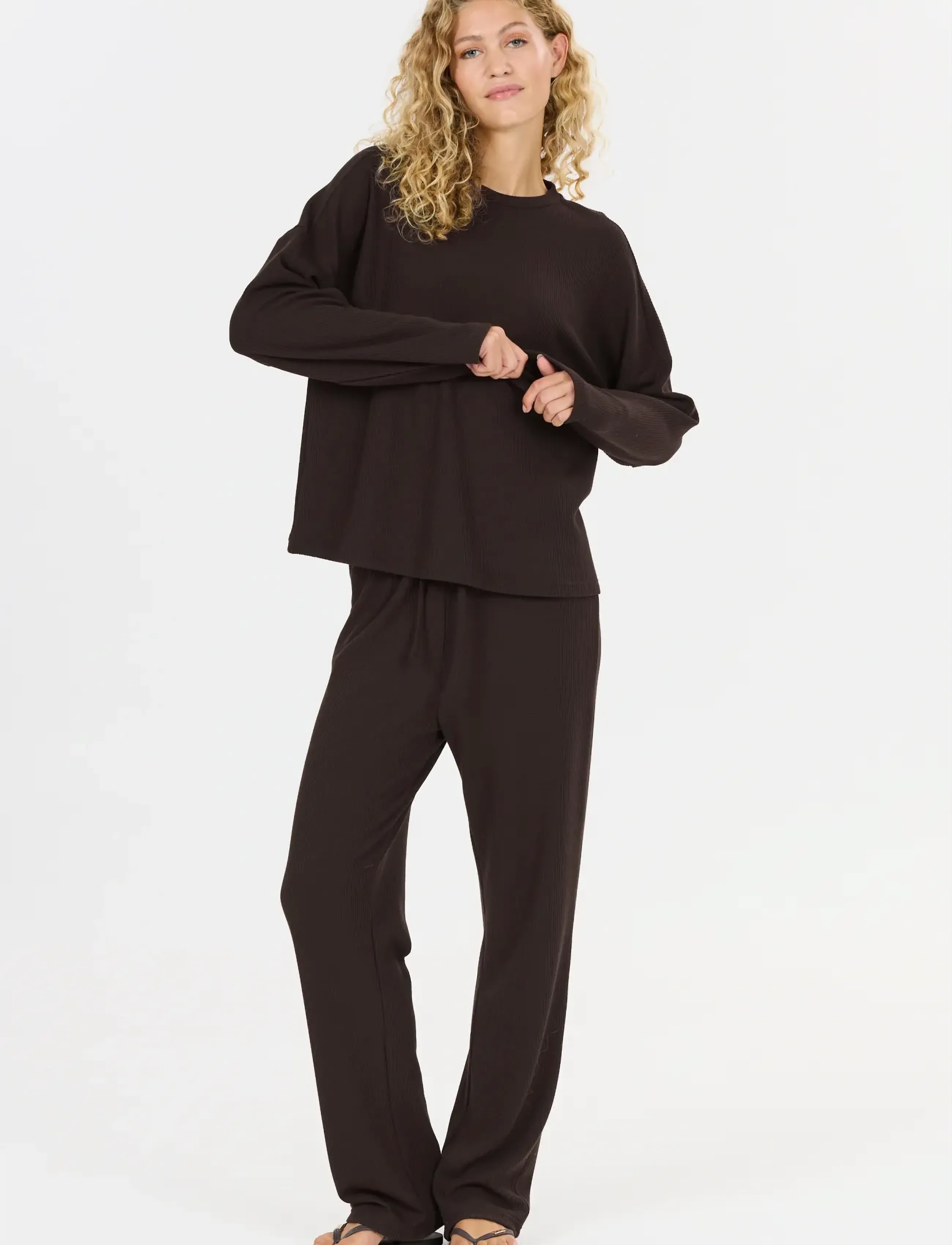 Athlecia - Cardall W Waffle Pants - casual - chocolate torte - 2