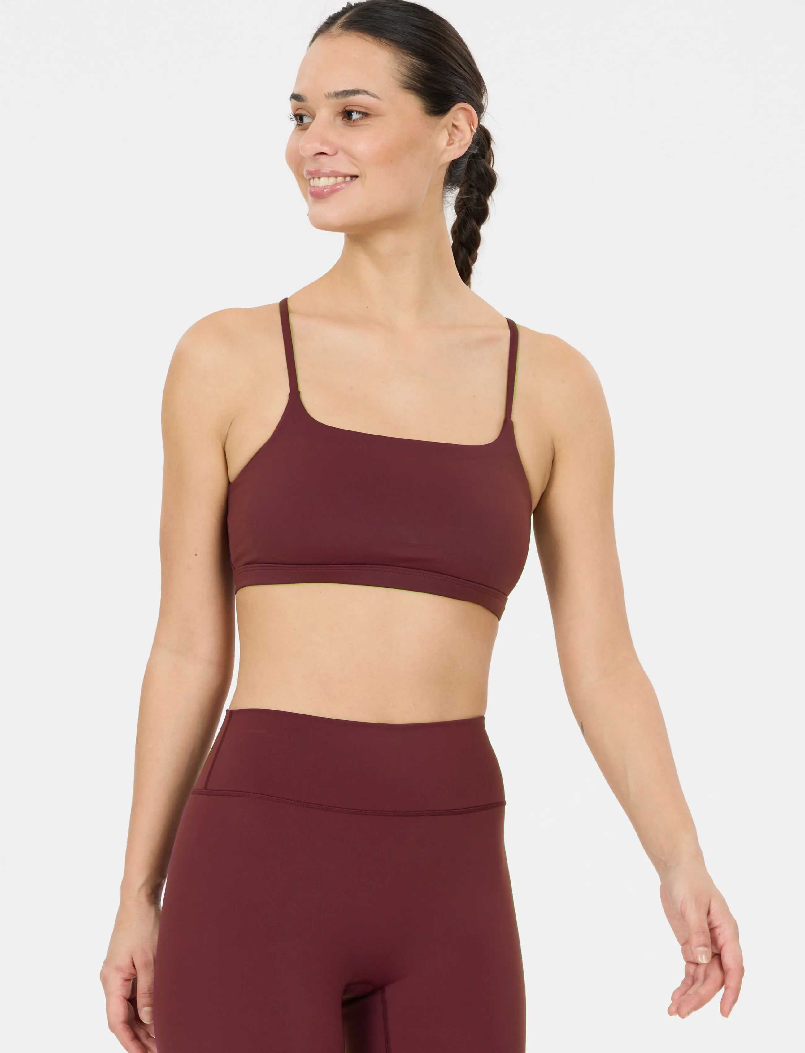 Athlecia Blossom W Sports Bra, L, Sport Clothing, Burgunderrot - Bras All, Frauen