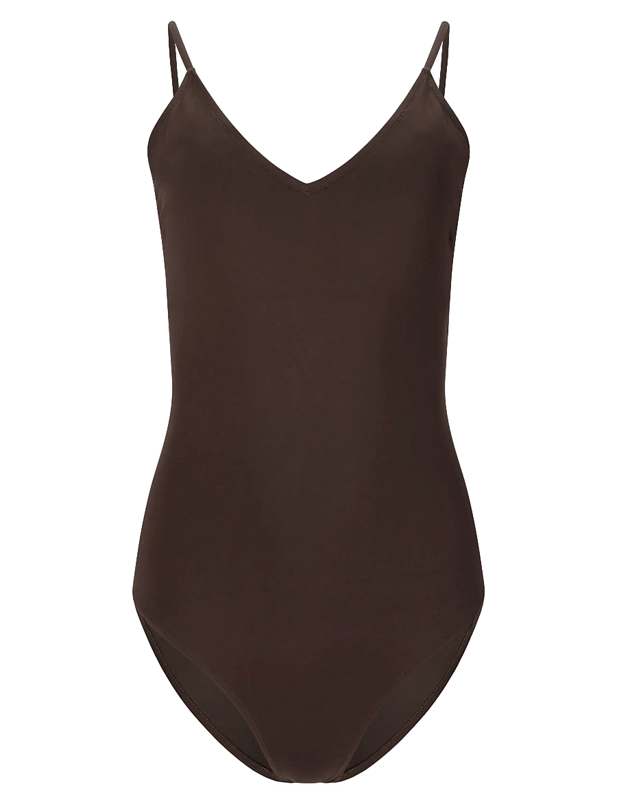 Athlecia - Richter W Swimsuit - spordi ujumisriided - chocolate torte - 1