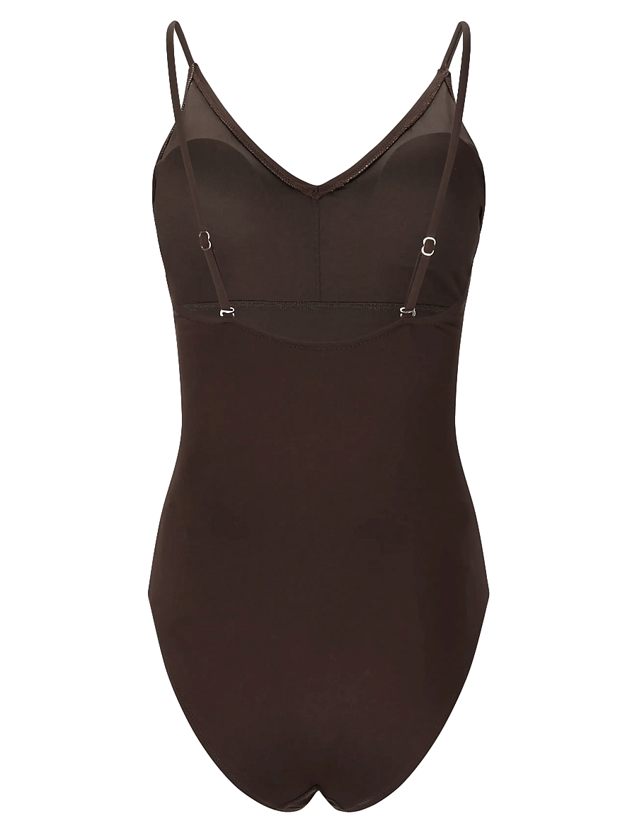Athlecia - Richter W Swimsuit - spordi ujumisriided - chocolate torte - 2