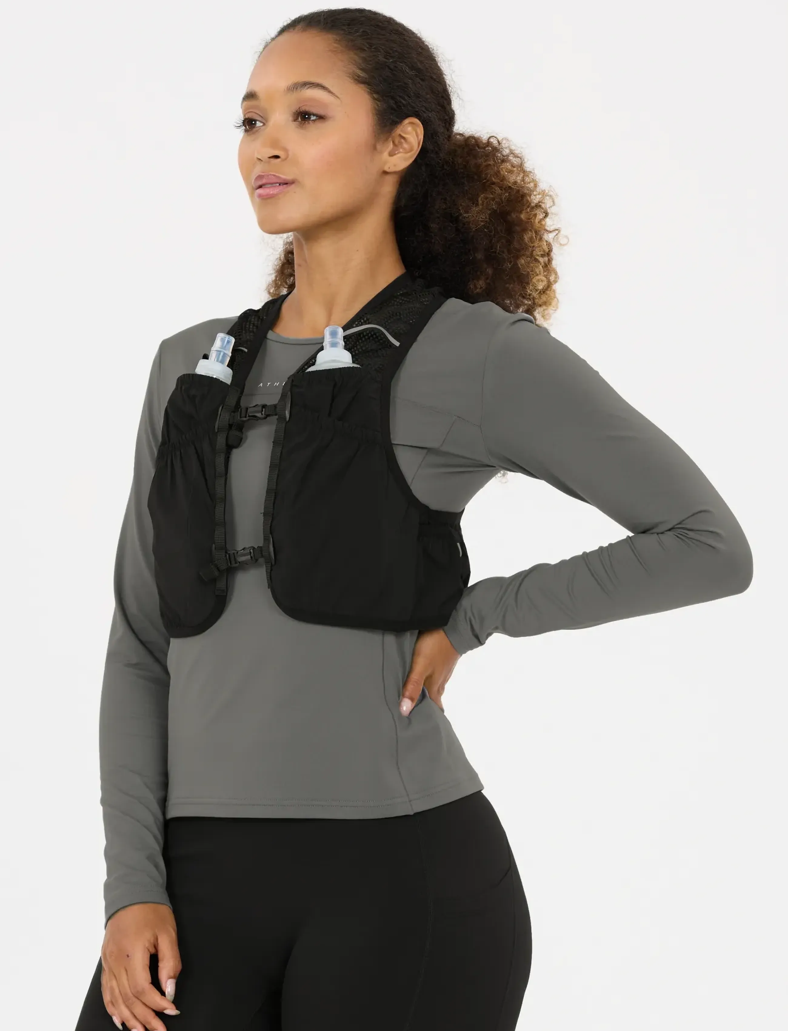 Athlecia Howdenly Running Vest, L/XL, Sport Equipment, Schwarz - Frauen