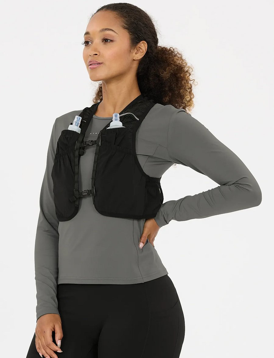 Athlecia - Howdenly Running Vest - jooksuvarustus - black - 0