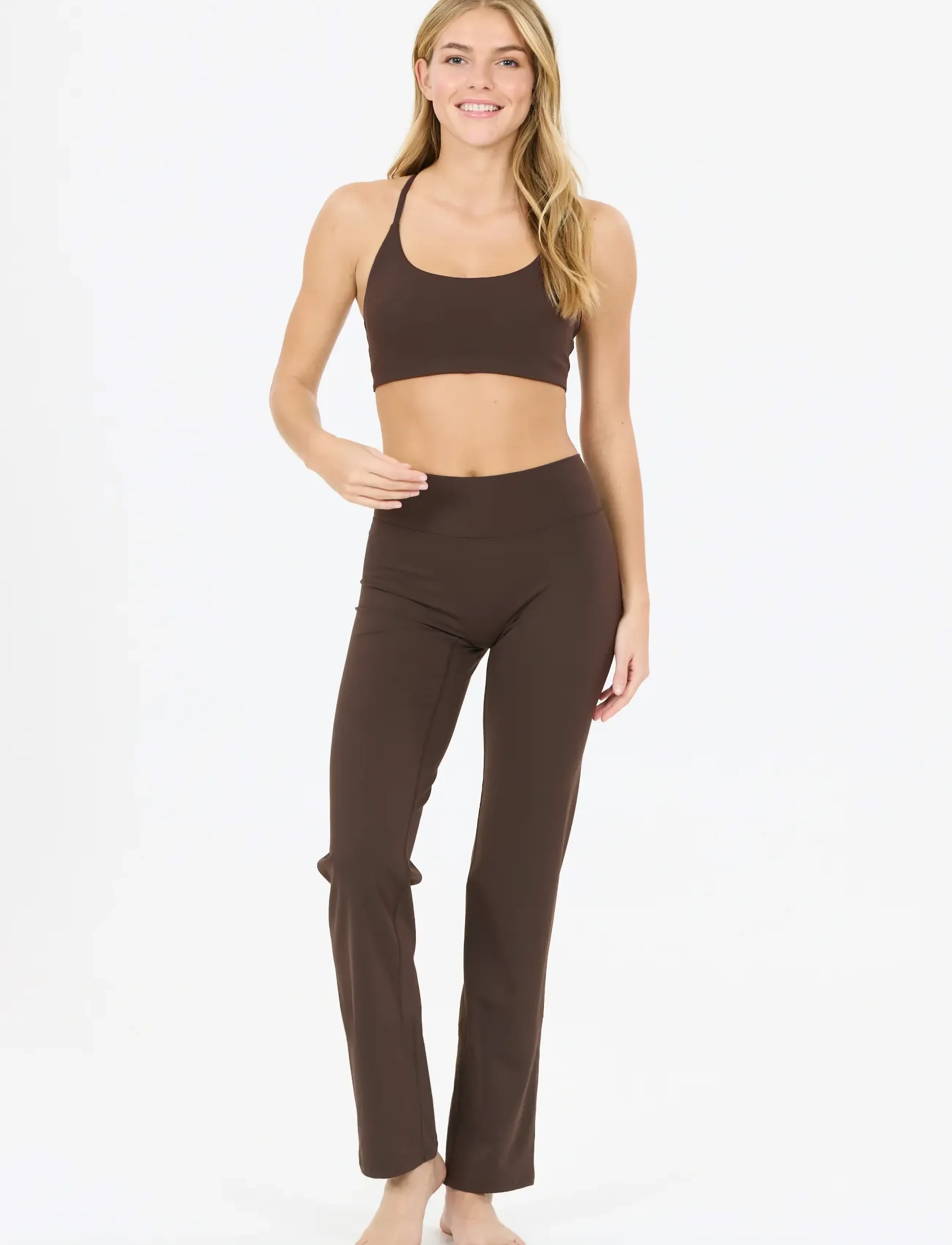 Athlecia - Emarri W Gym Pants - chocolate torte - 4