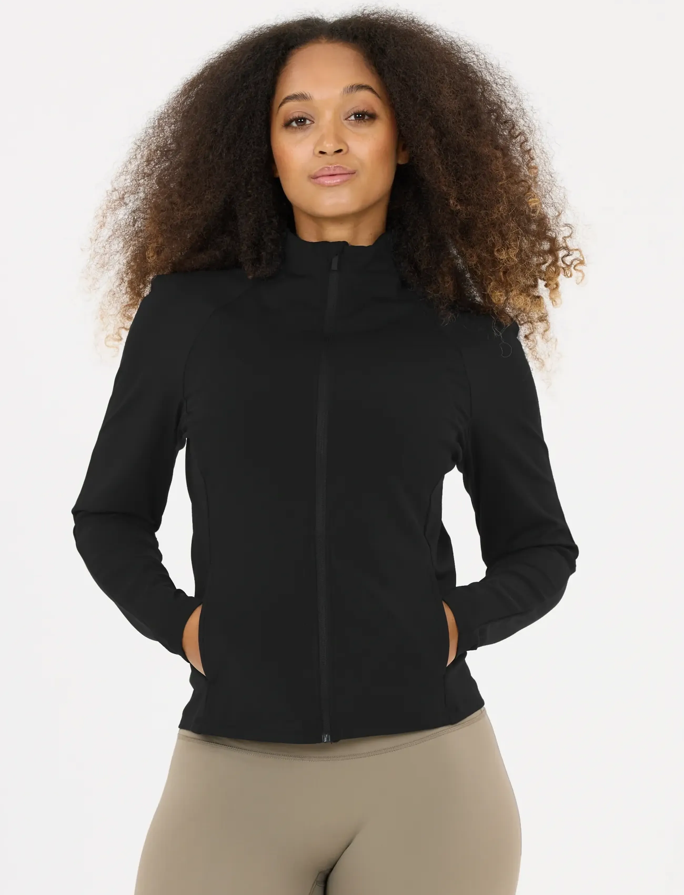 Athlecia Emarri W Full Zip, 42, Black, Sport Jackets > Sport Training Jackets, Dame