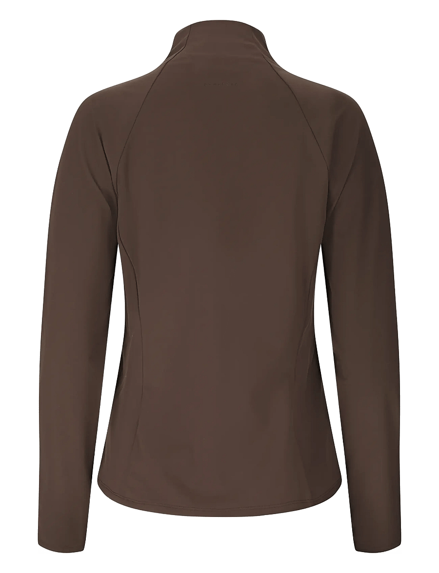 Athlecia - Emarri W Full Zip - overdele - chocolate torte - 1