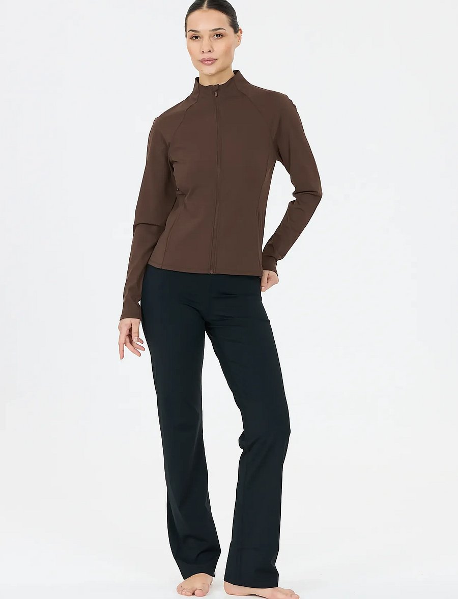 Athlecia - Emarri W Full Zip - overdele - chocolate torte - 2