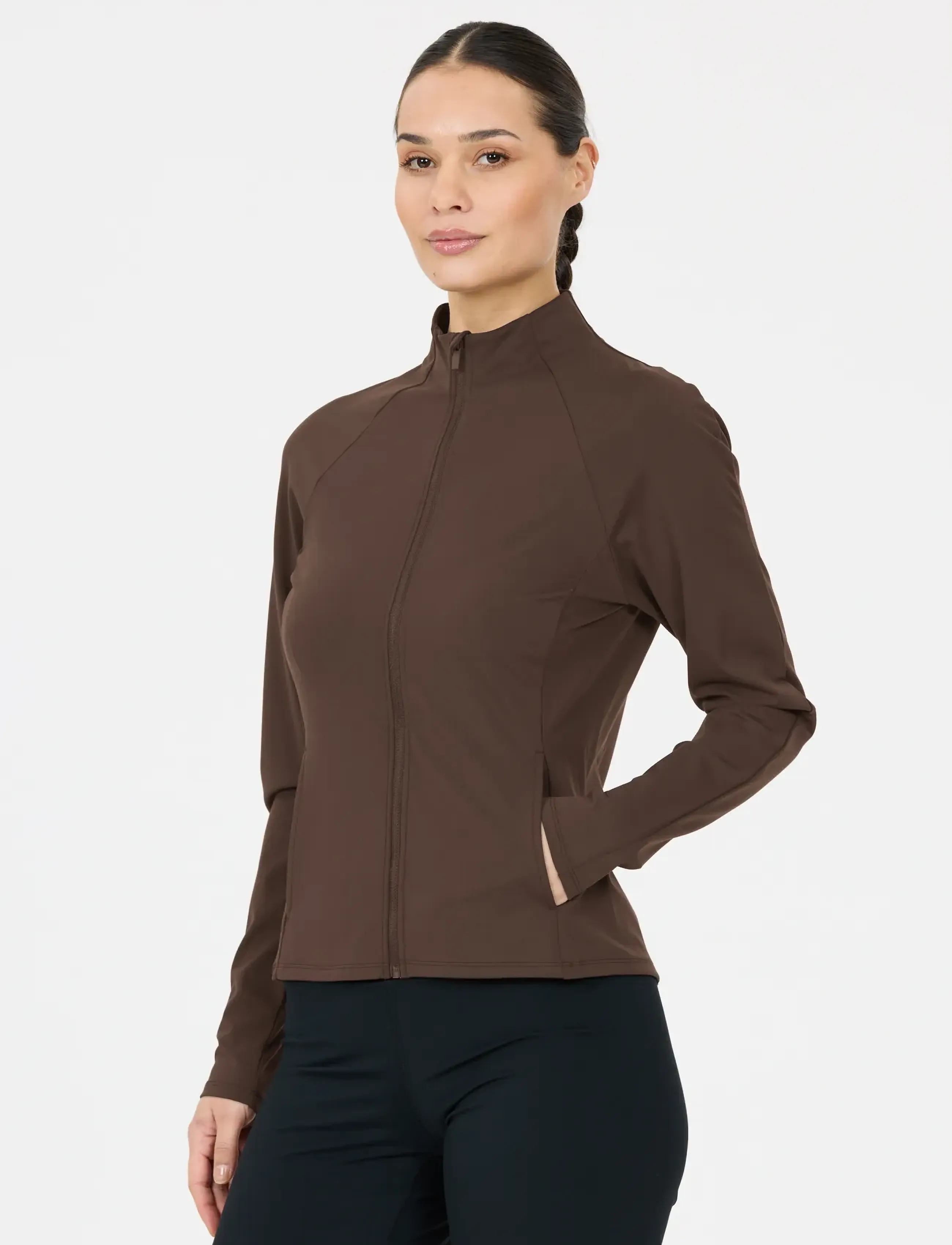 Athlecia - Emarri W Full Zip - chocolate torte - 4