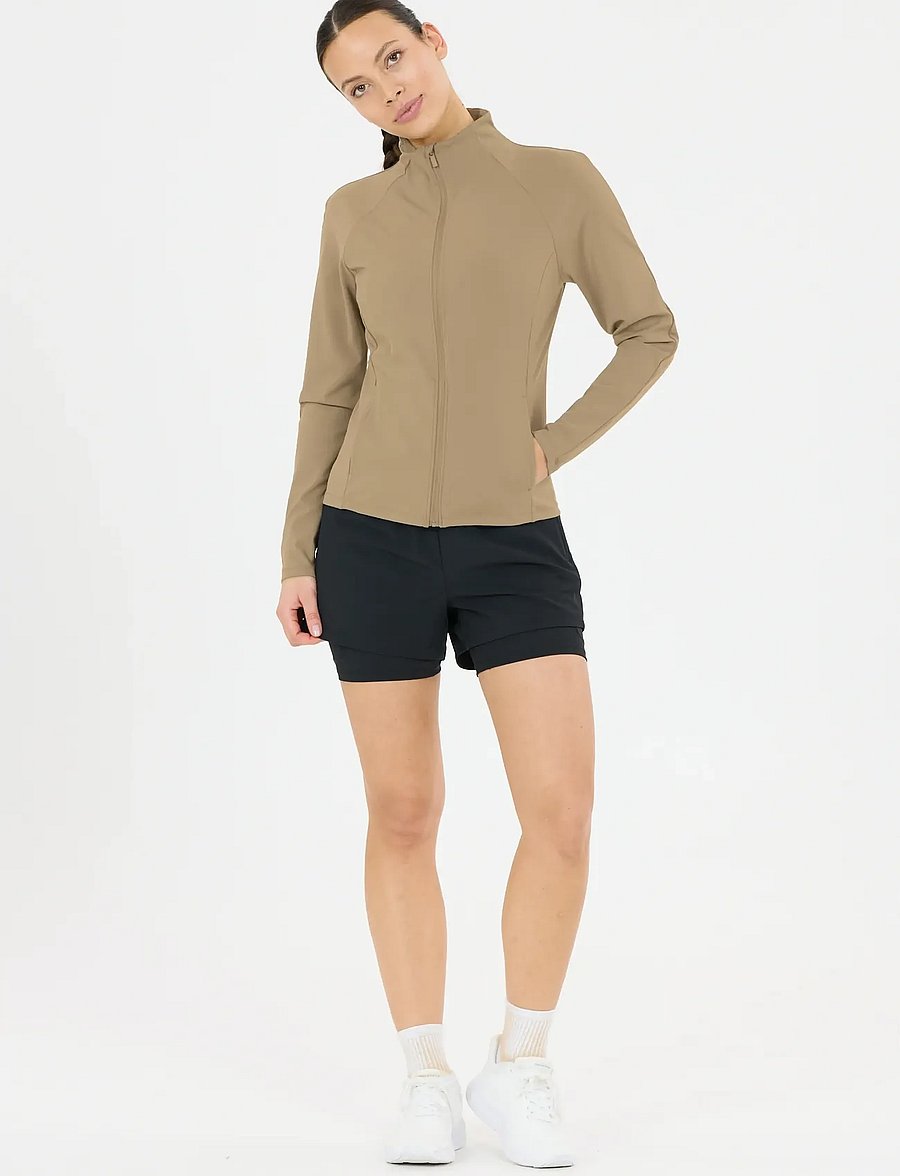 Athlecia - Emarri W Full Zip - overdele - greige - 2
