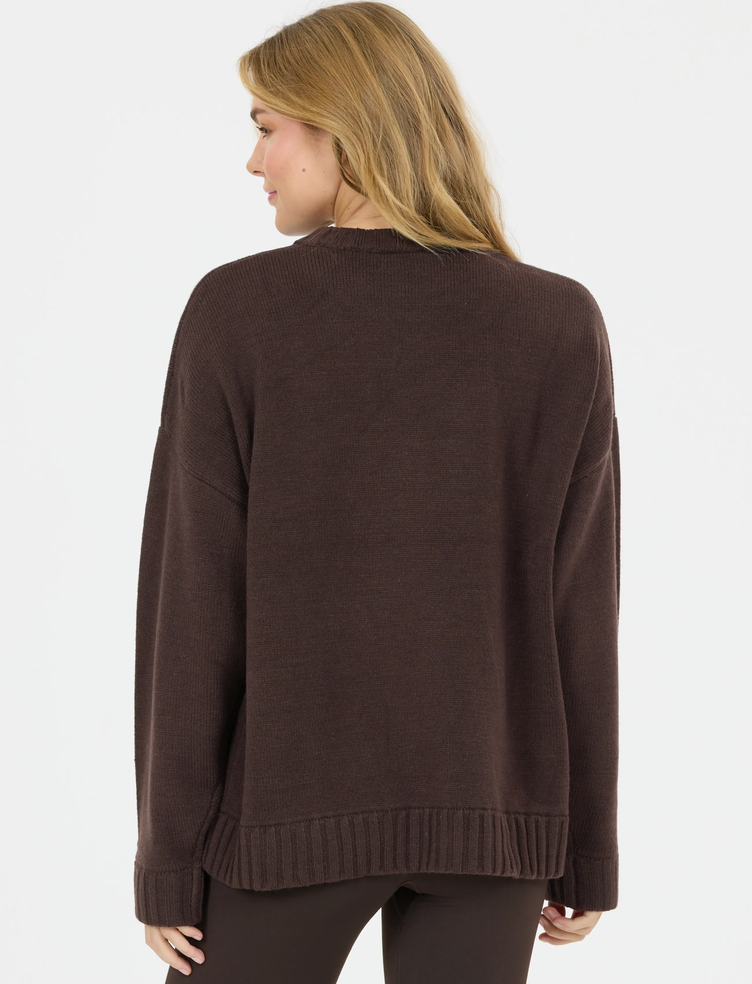 Athlecia Lyda W Knitted Crew Neck stickade tröjor dam – bild 2