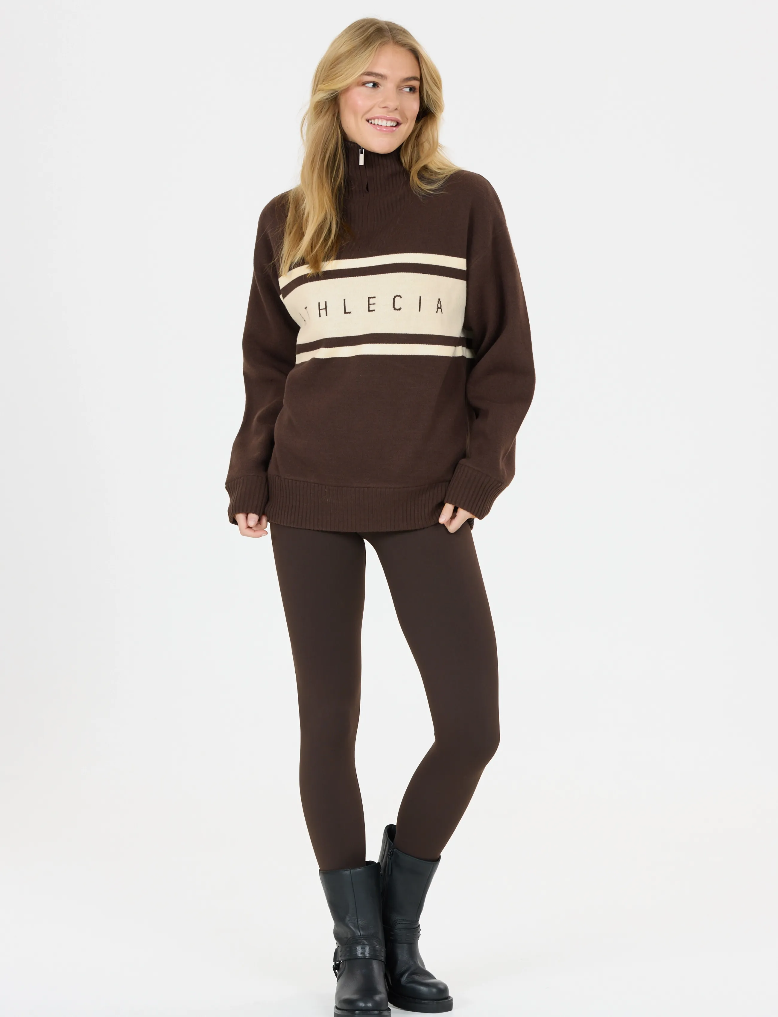 Athlecia Yiruma W Knitted Half Zip fleece & mellanlager dam – bild 3