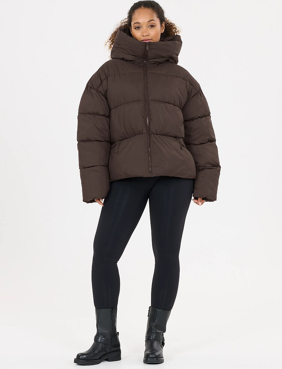 Athlecia - Breya W Puffer Jacket - winter jackets - chocolate torte - 4
