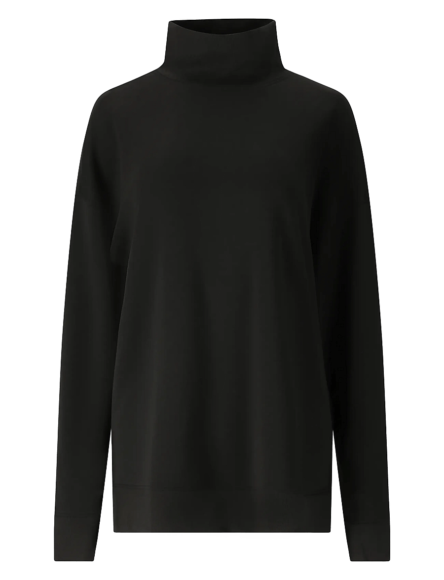 Athlecia - Yunes W Turtle Neck - overdele - black - 1
