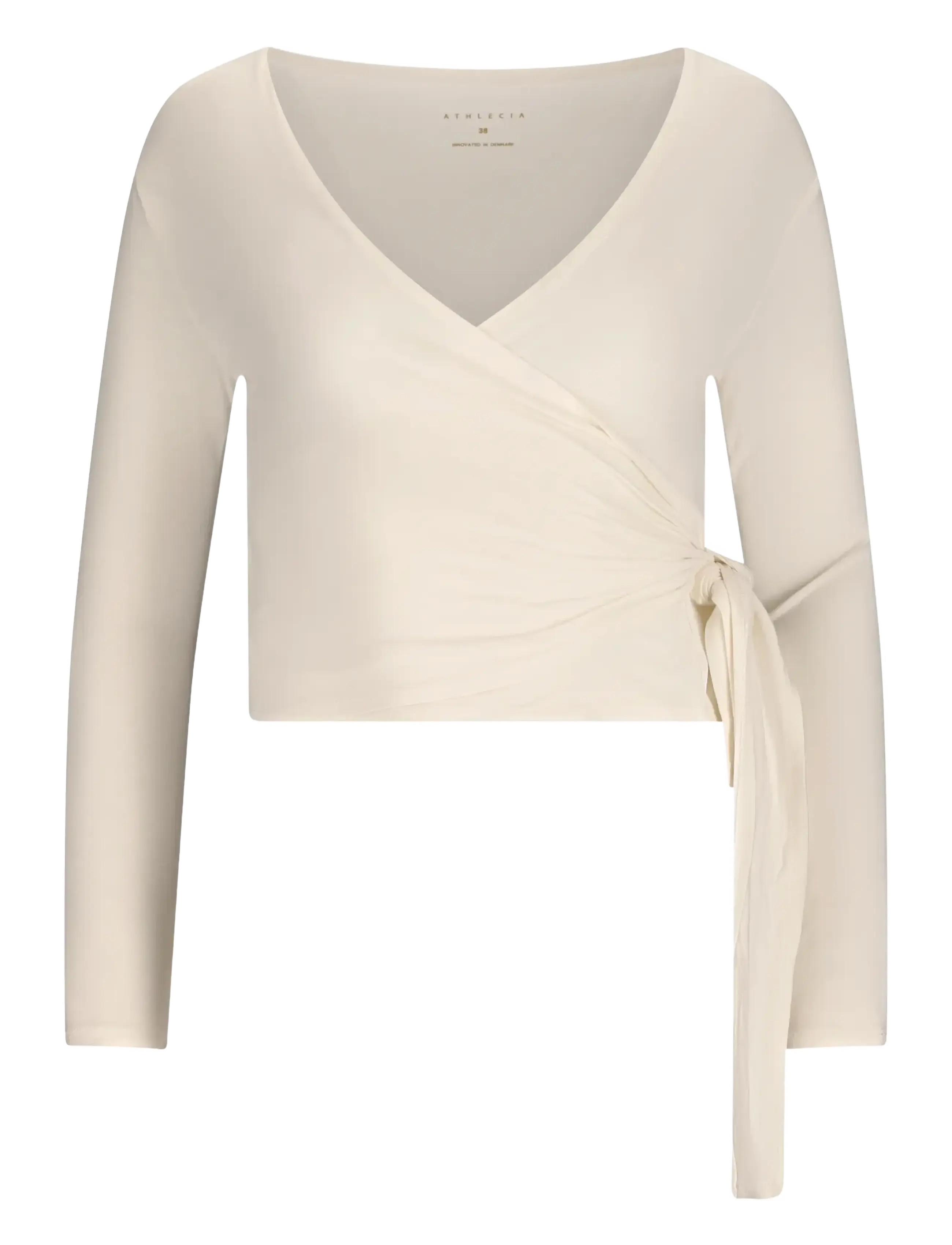 Athlecia Walyn W Wrap Blouse - Langarmshirts - VAPOROUS GRAY / cream