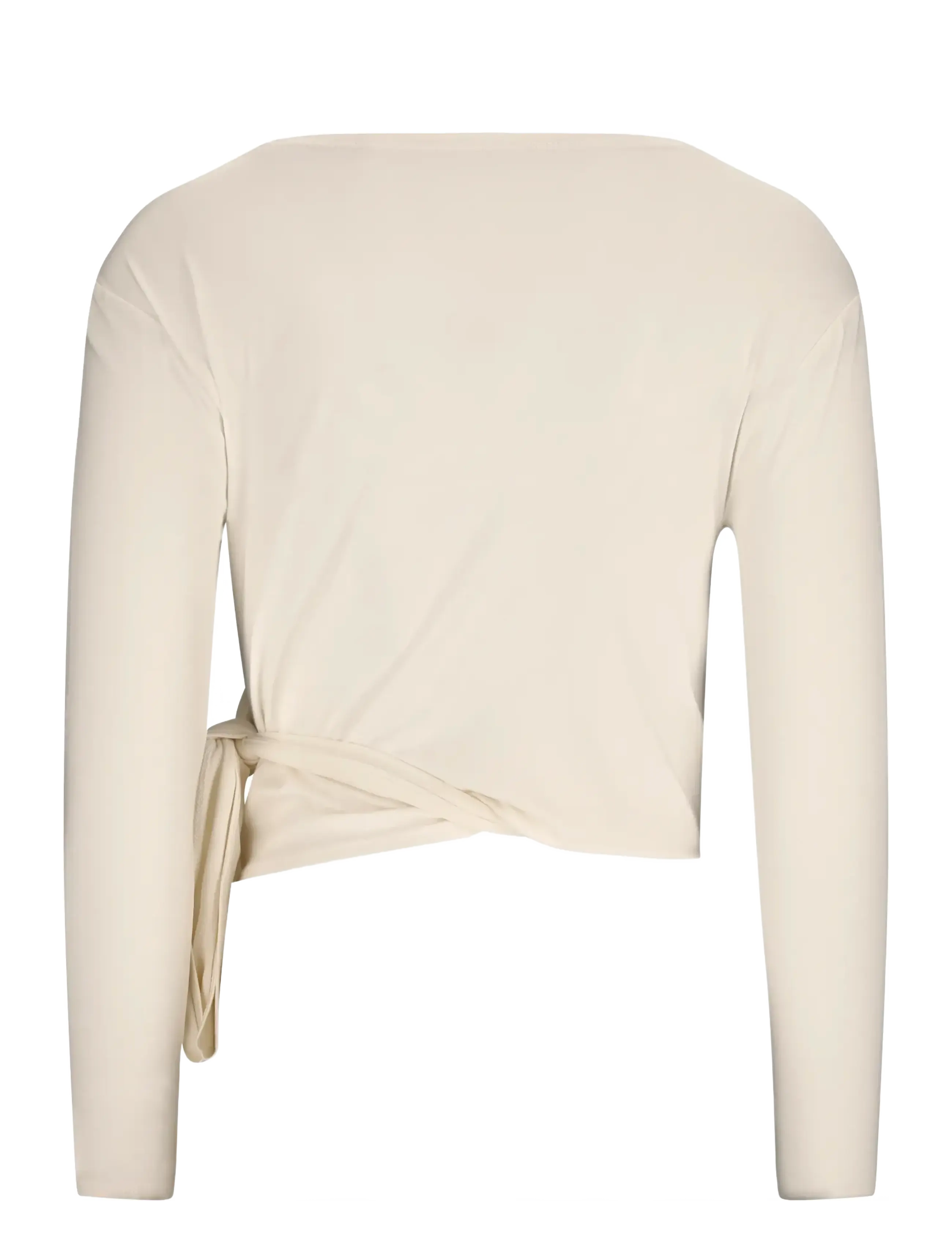 Athlecia - Walyn W Wrap Blouse - crop-tops - vaporous gray - 1