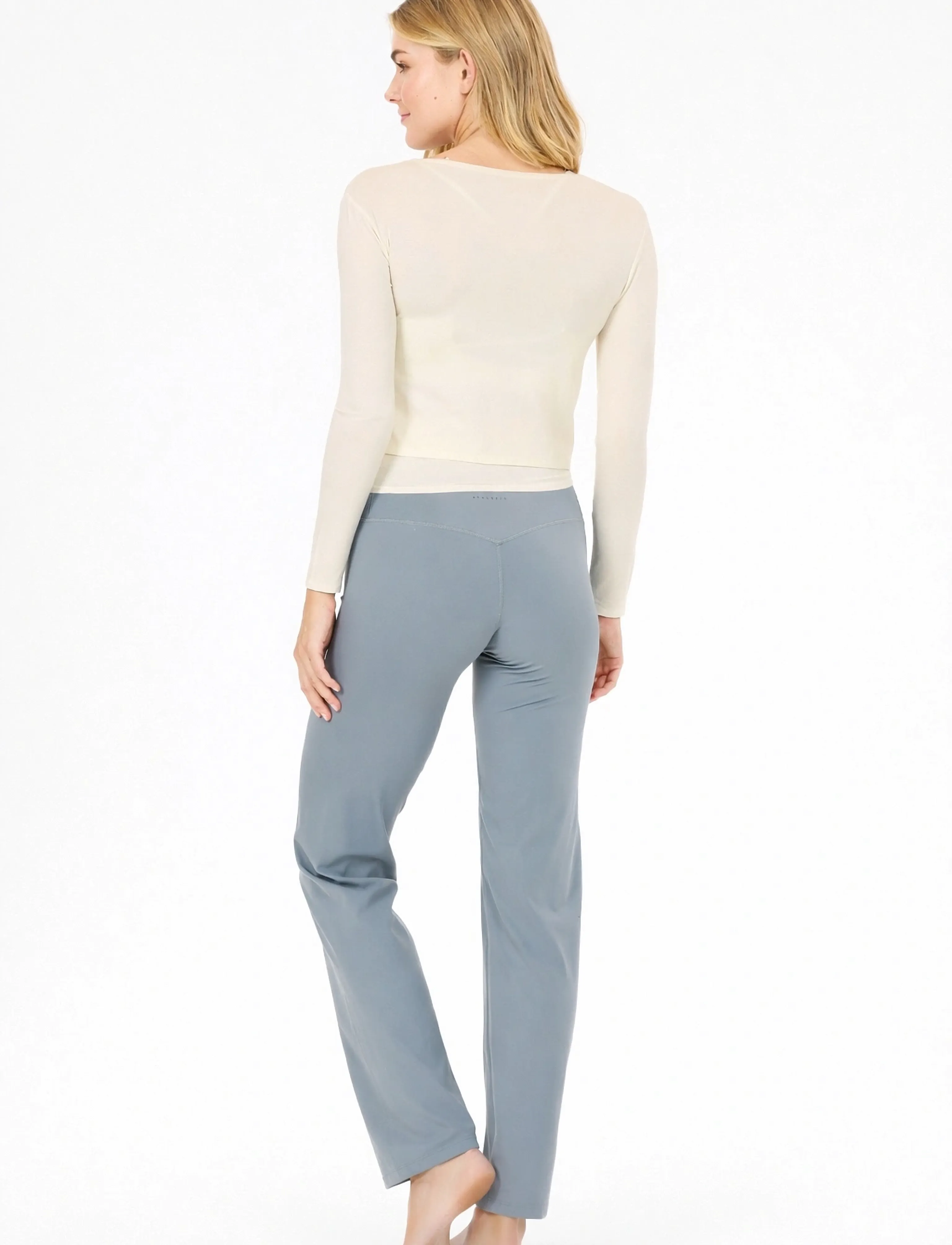 Athlecia - Walyn W Wrap Blouse - crop-tops - vaporous gray - 4
