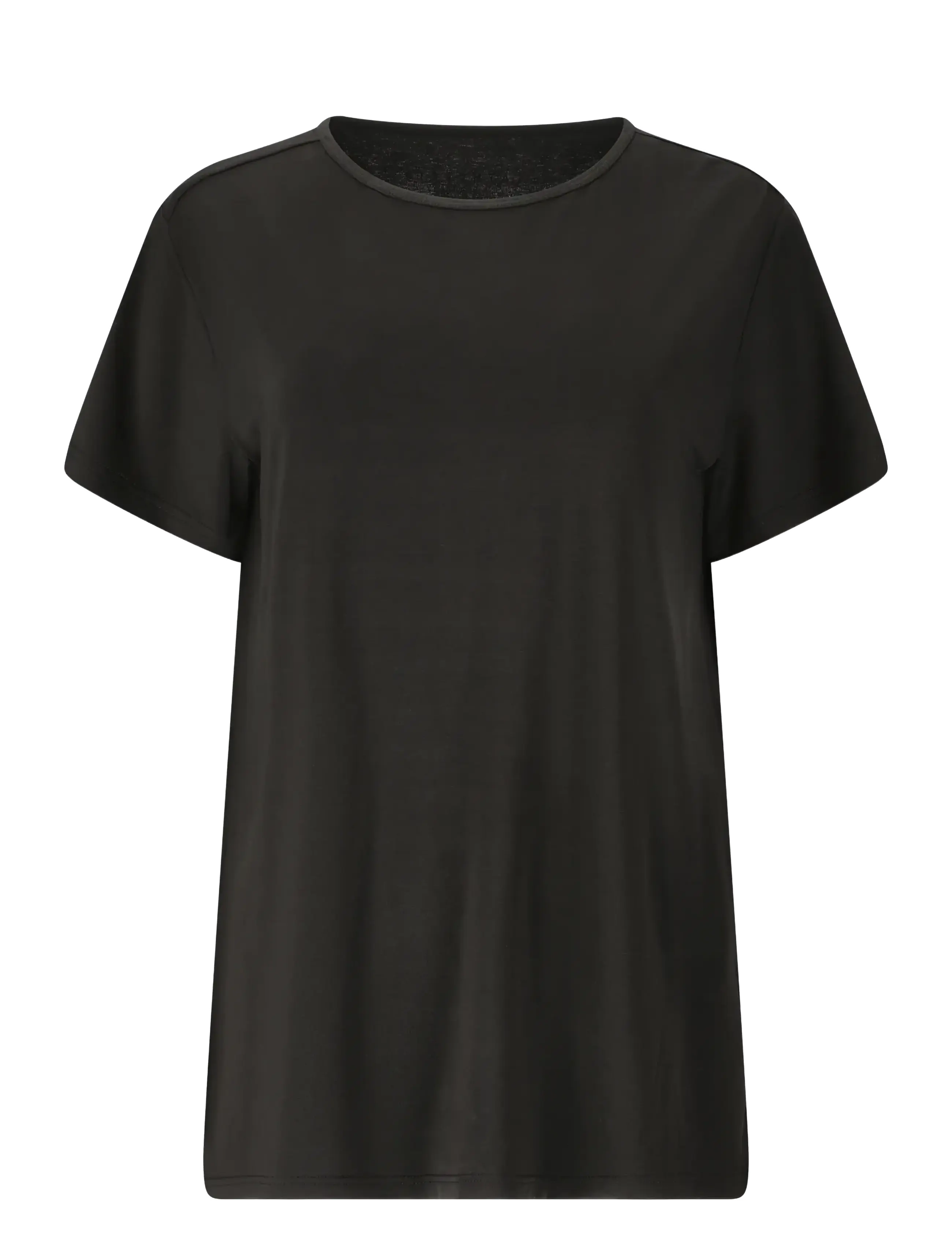 Athlecia Lizzy V2 W Slub SS Tee - Kleidung - BLACK MELANGE / black