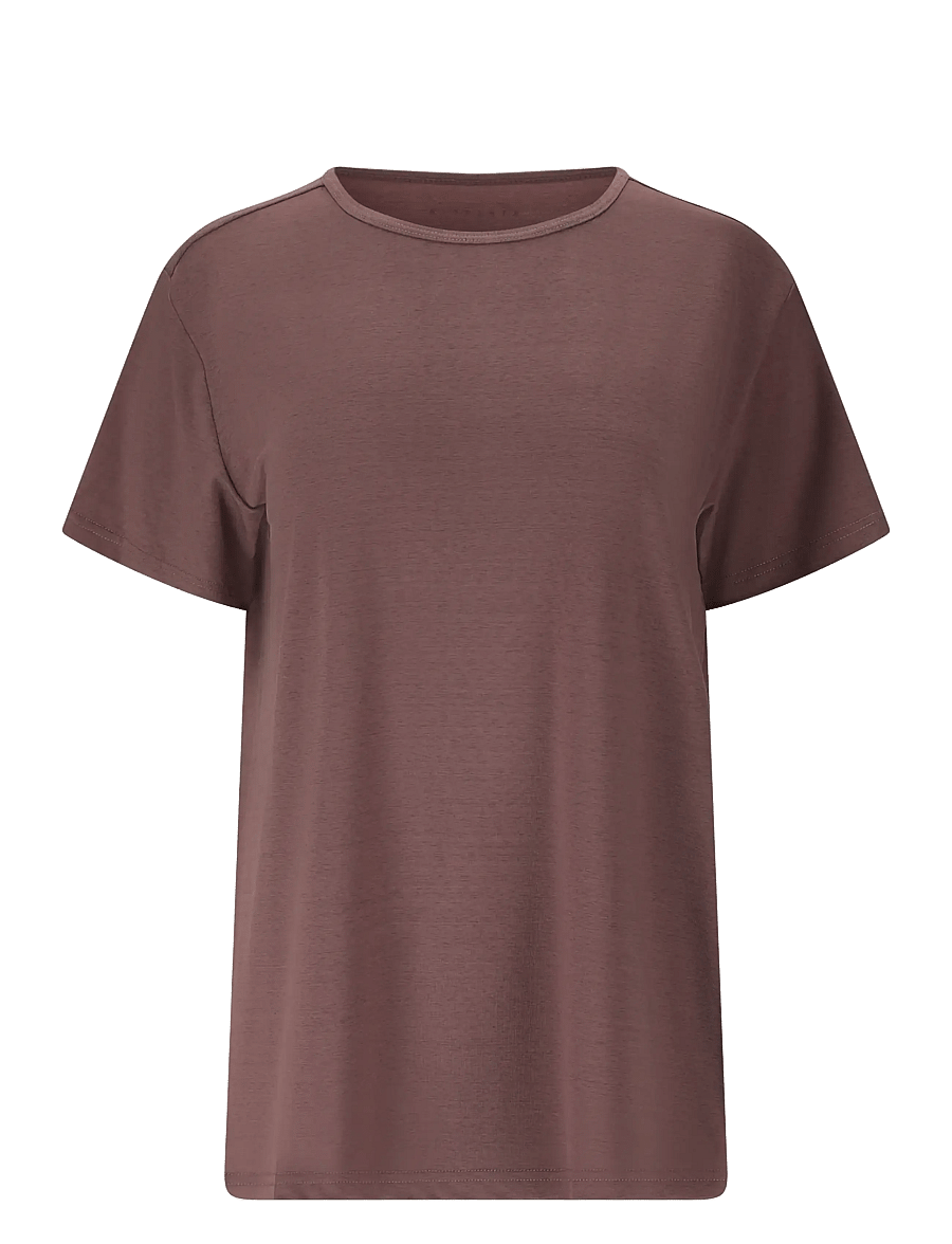 Athlecia - Lizzy V2 W Slub SS Tee - t-shirts - sparrow - 1
