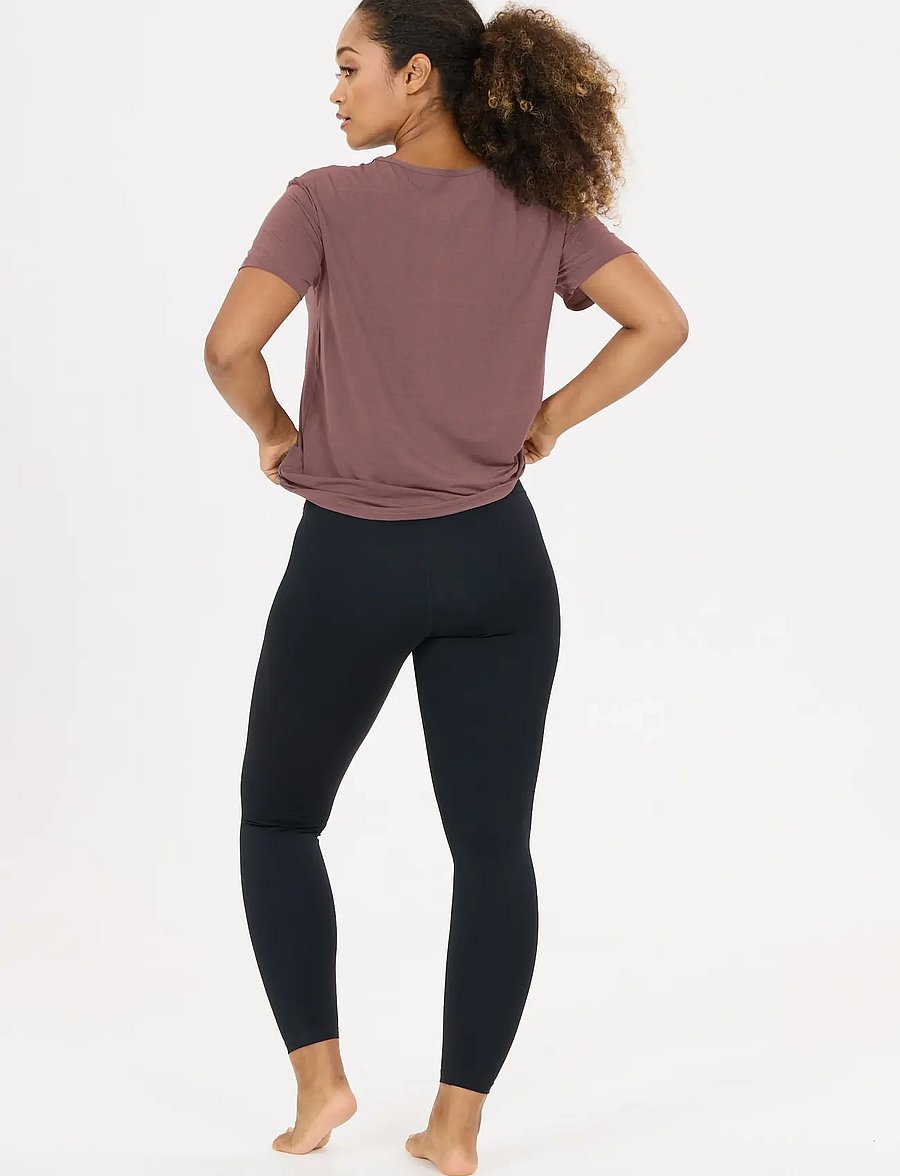 Athlecia - Lizzy V2 W Slub SS Tee - t-shirts - sparrow - 5