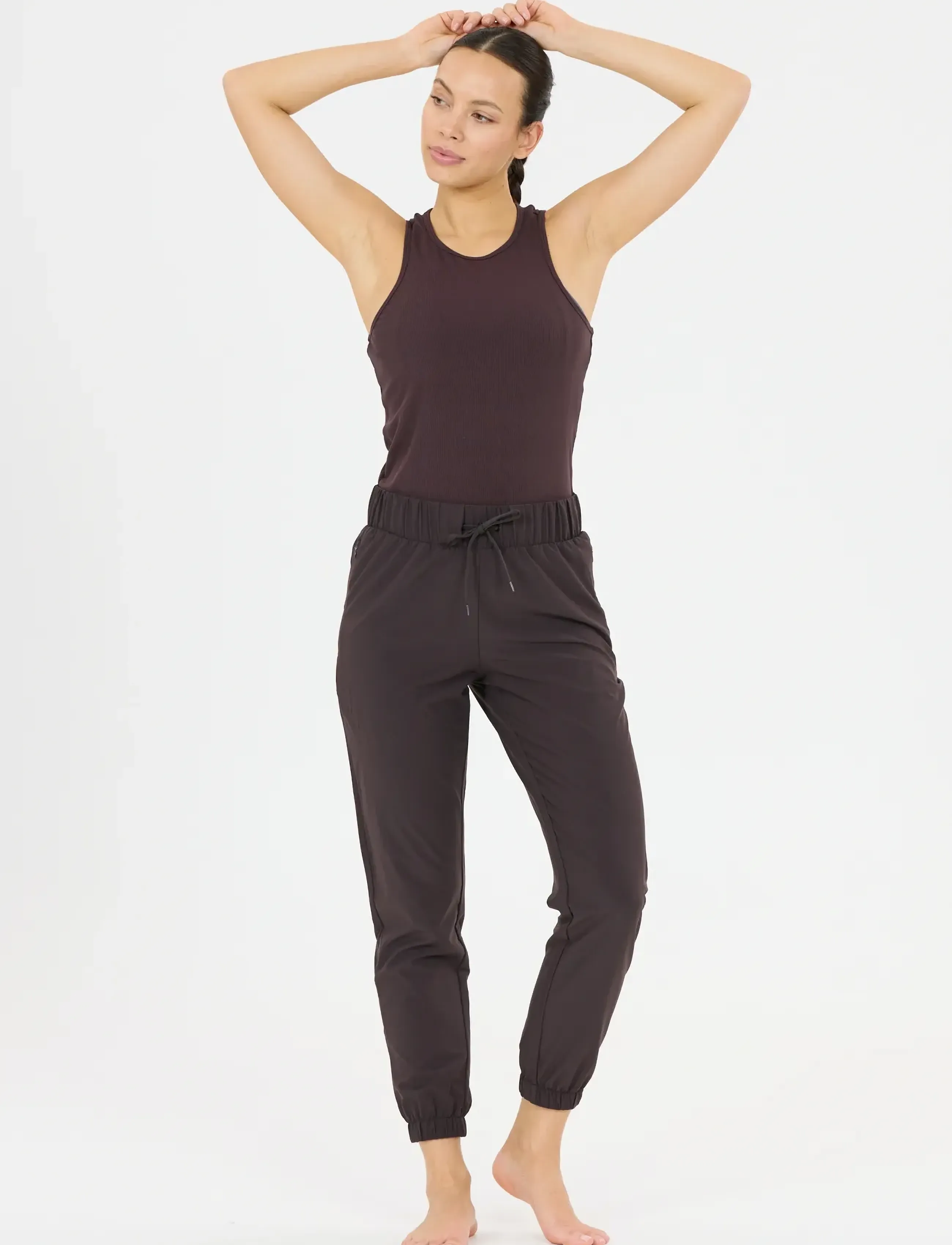 Athlecia - Austberg V2 W Training Pants - träningsbyxor - chocolate torte - 4