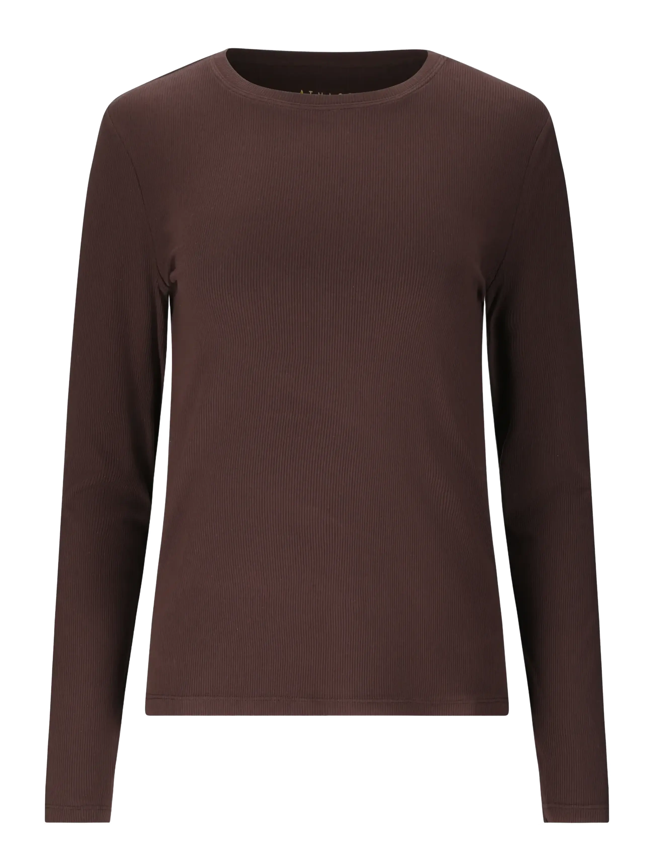Athlecia Tinashe V2 W Rib LS Tee - Vaata kõiki - CHOCOLATE TORTE / brown