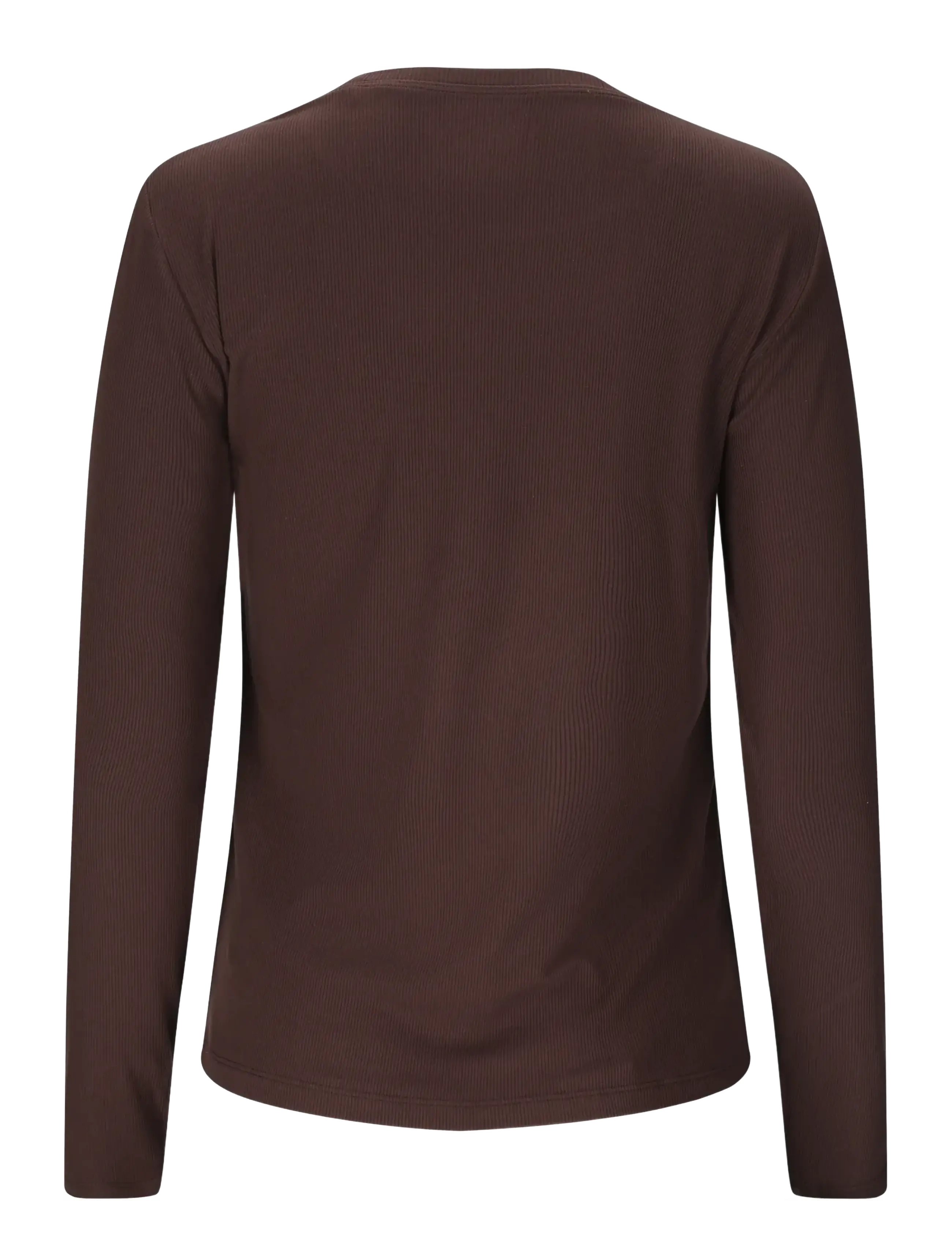 Athlecia - Tinashe V2 W Rib LS Tee - pikkade varrukatega alussärgid - chocolate torte - 1