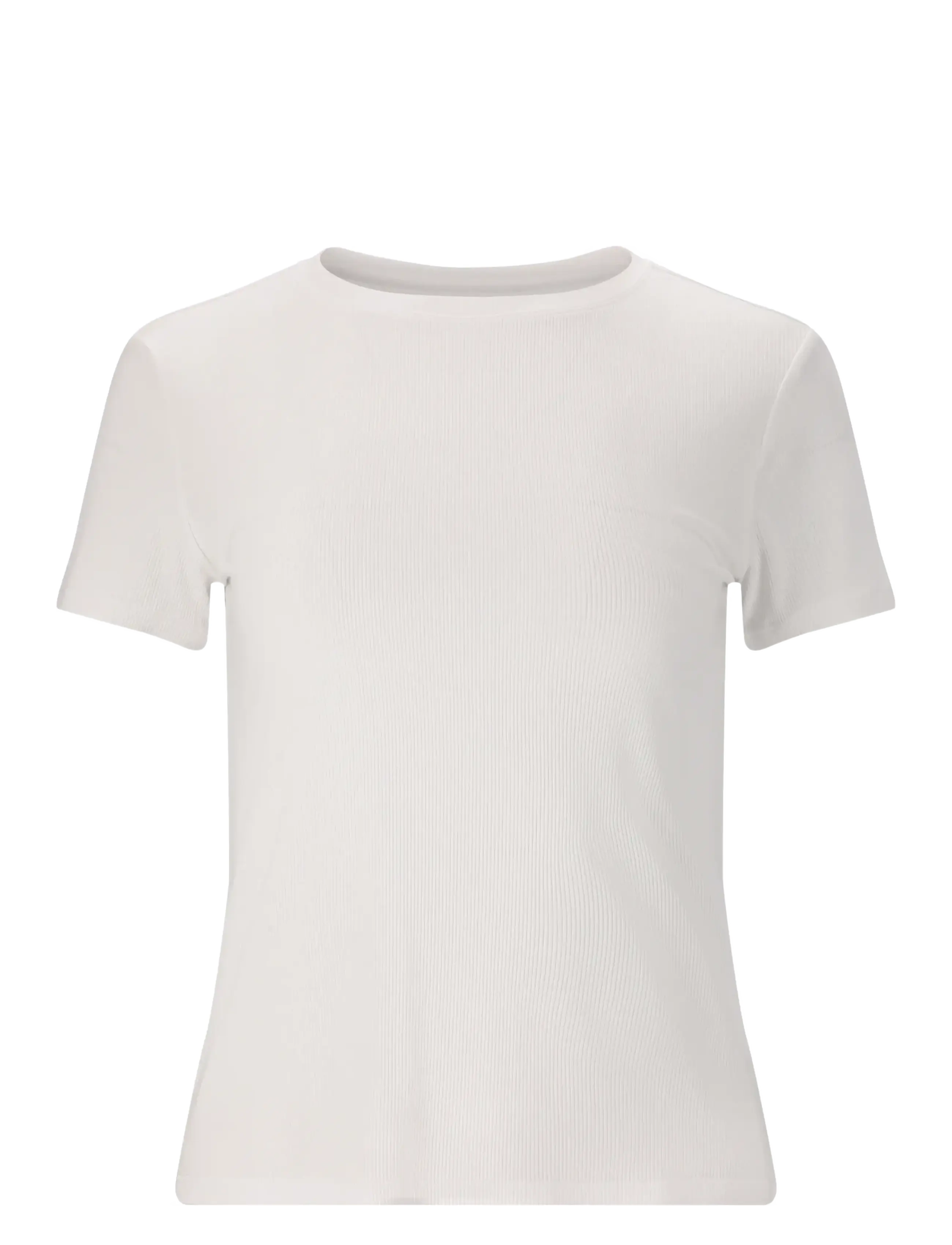 Athlecia Tinashe V2 W Rib SS Tee - Sportstyle - WHITE / white