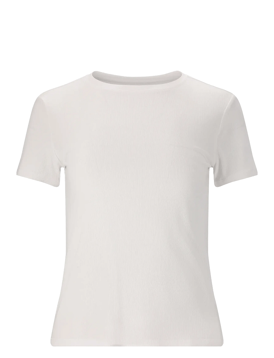 Athlecia - Tinashe V2 W Rib SS Tee - t-shirts - white - 0