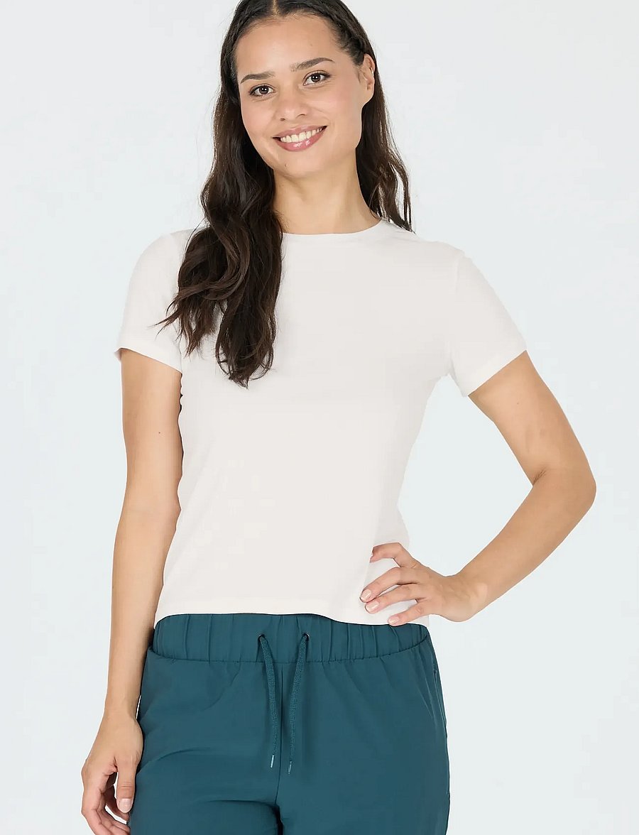 Athlecia - Tinashe V2 W Rib SS Tee - t-shirts - white - 4
