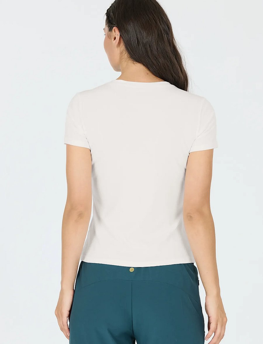 Athlecia - Tinashe V2 W Rib SS Tee - t-shirts - white - 5