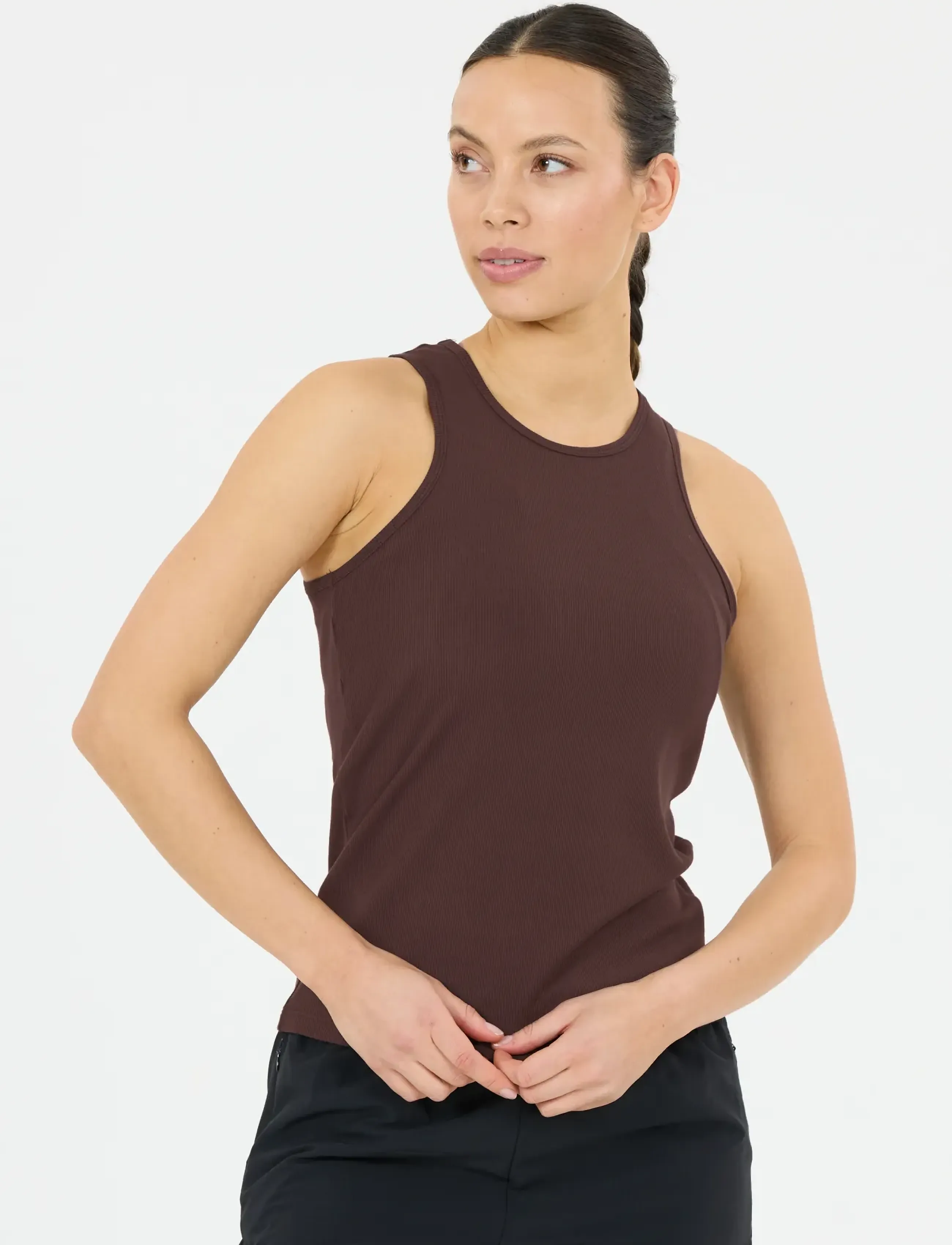 Tinashe V2 W Halterneck Rib Top