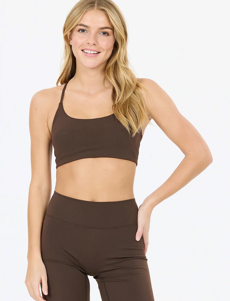Athlecia - Emarri W Sports Bra - sports-bh'er - chocolate torte - 0
