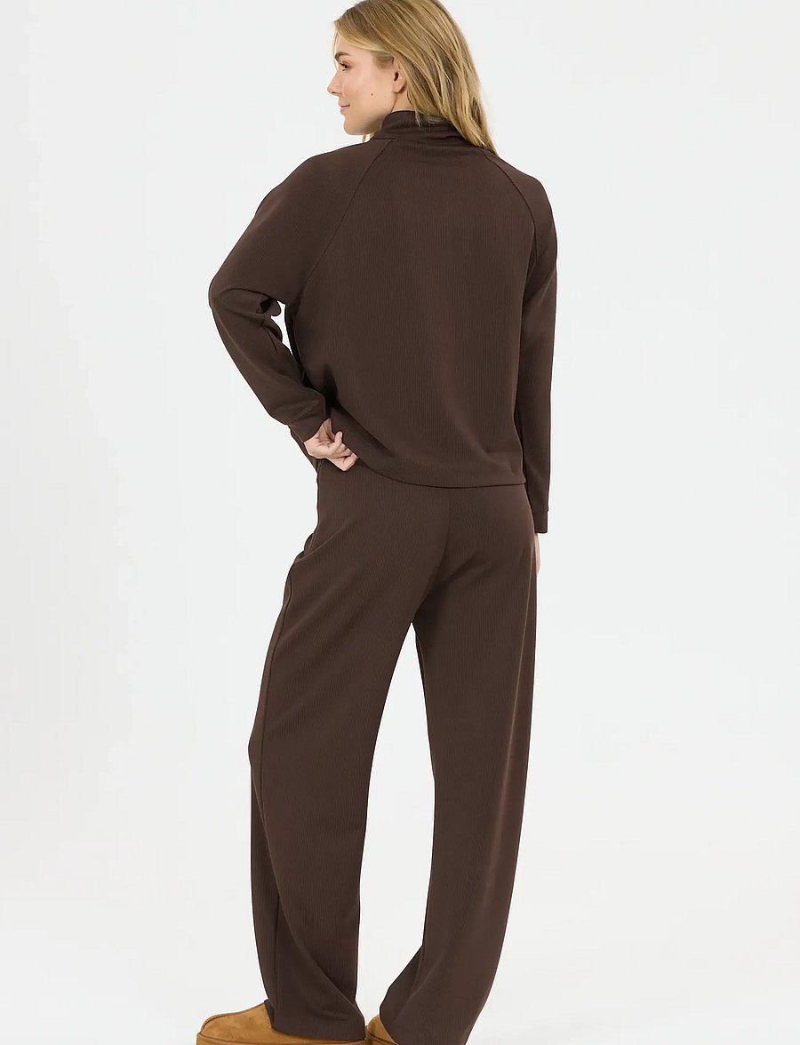Athlecia - Franye W Half Zip - sweatshirts - chocolate torte - 4