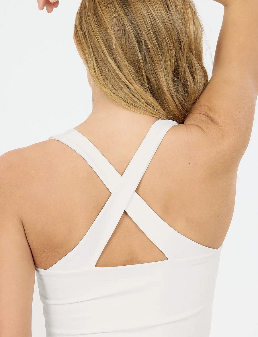 Athlecia - Adeline W Top W/Cups - nabapluusid - white - 3