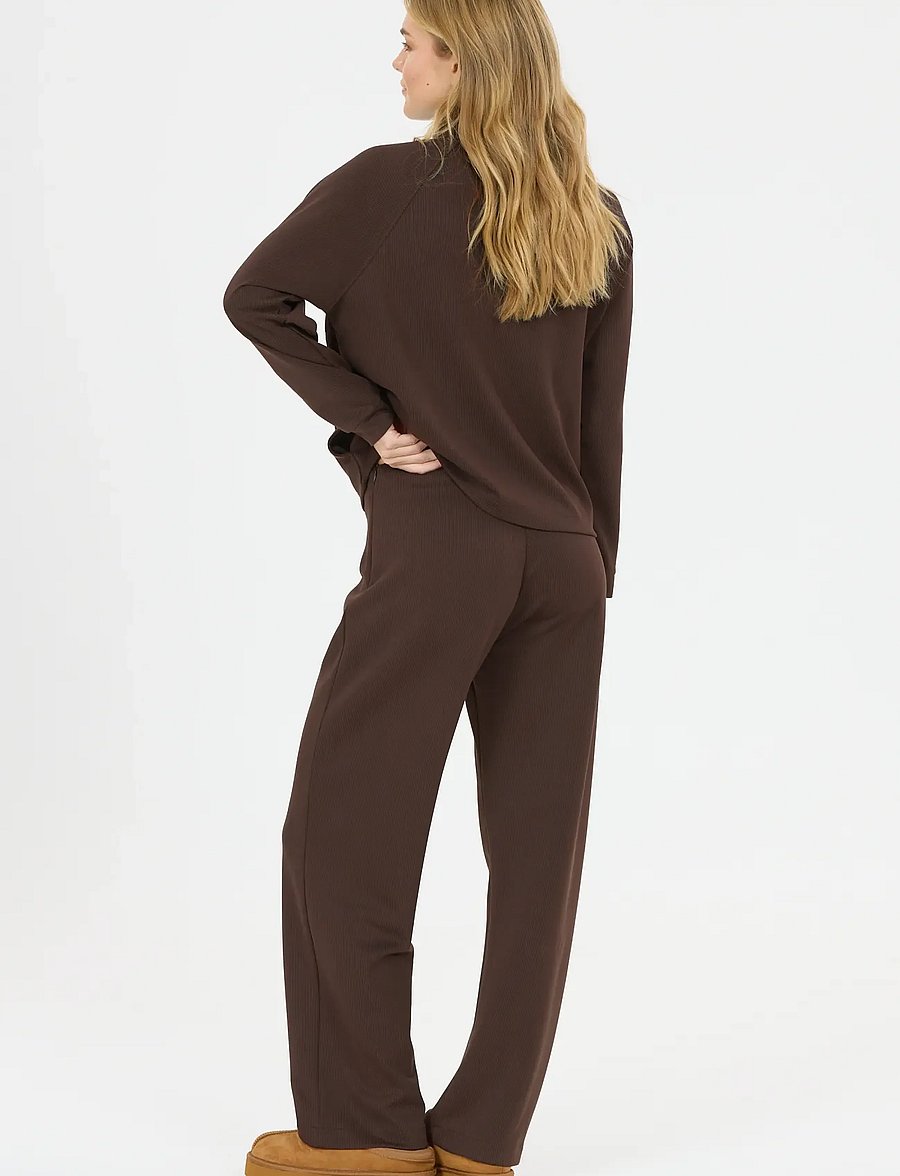 Athlecia - Franye W Pants - casual byxor - chocolate torte - 5