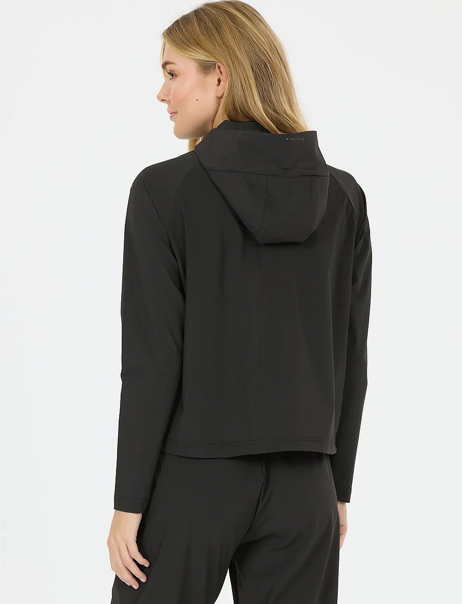 Athlecia - Amisa V2 W Stretch Hoody - huvtröjor - black - 3