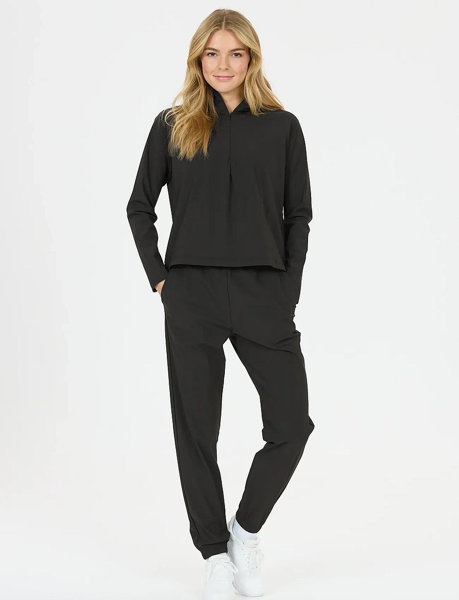 Athlecia - Amisa V2 W Stretch Hoody - huvtröjor - black - 4