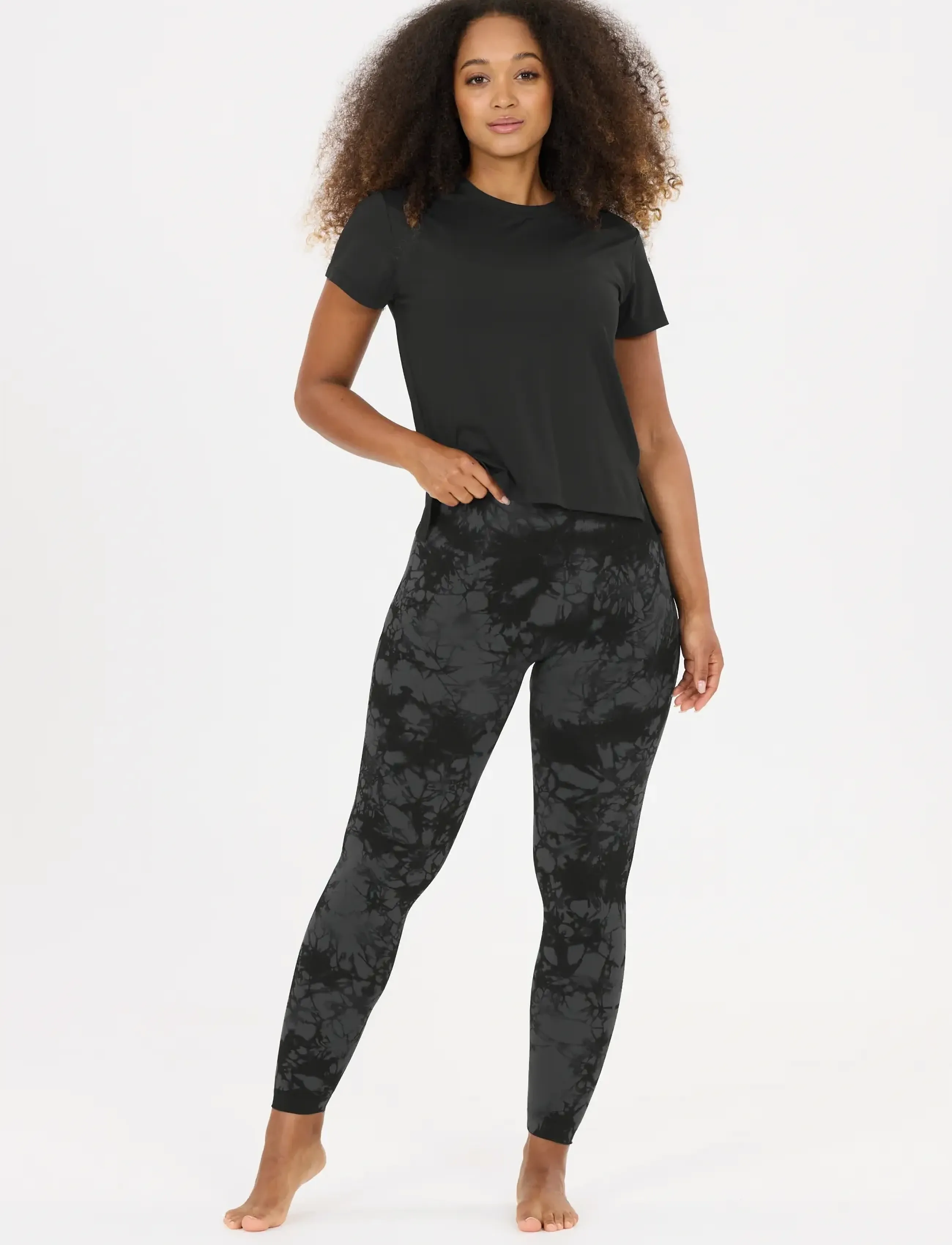 Athlecia - Oceanside W SS Tee - t-särgid - black - 2