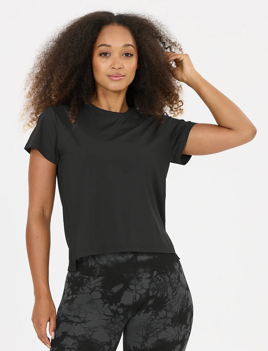 Athlecia - Oceanside W SS Tee - t-särgid - black - 4