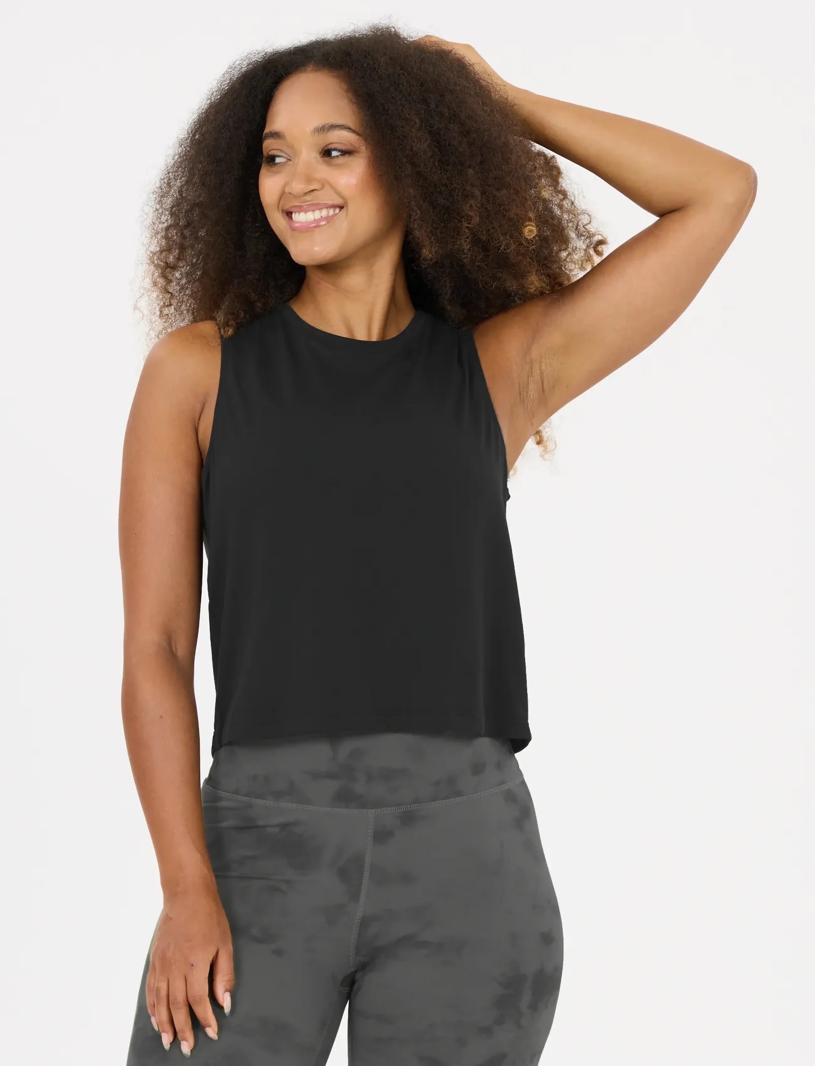 Athlecia - Pacy V3 W Top - Õlapaeltega pluusid - black - 4