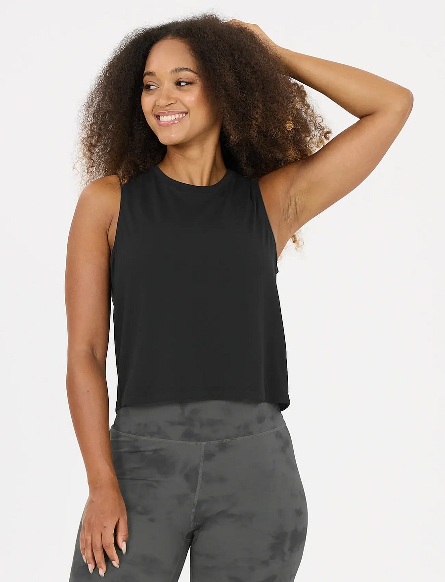 Athlecia - Pacy V3 W Top - Õlapaeltega pluusid - black - 4
