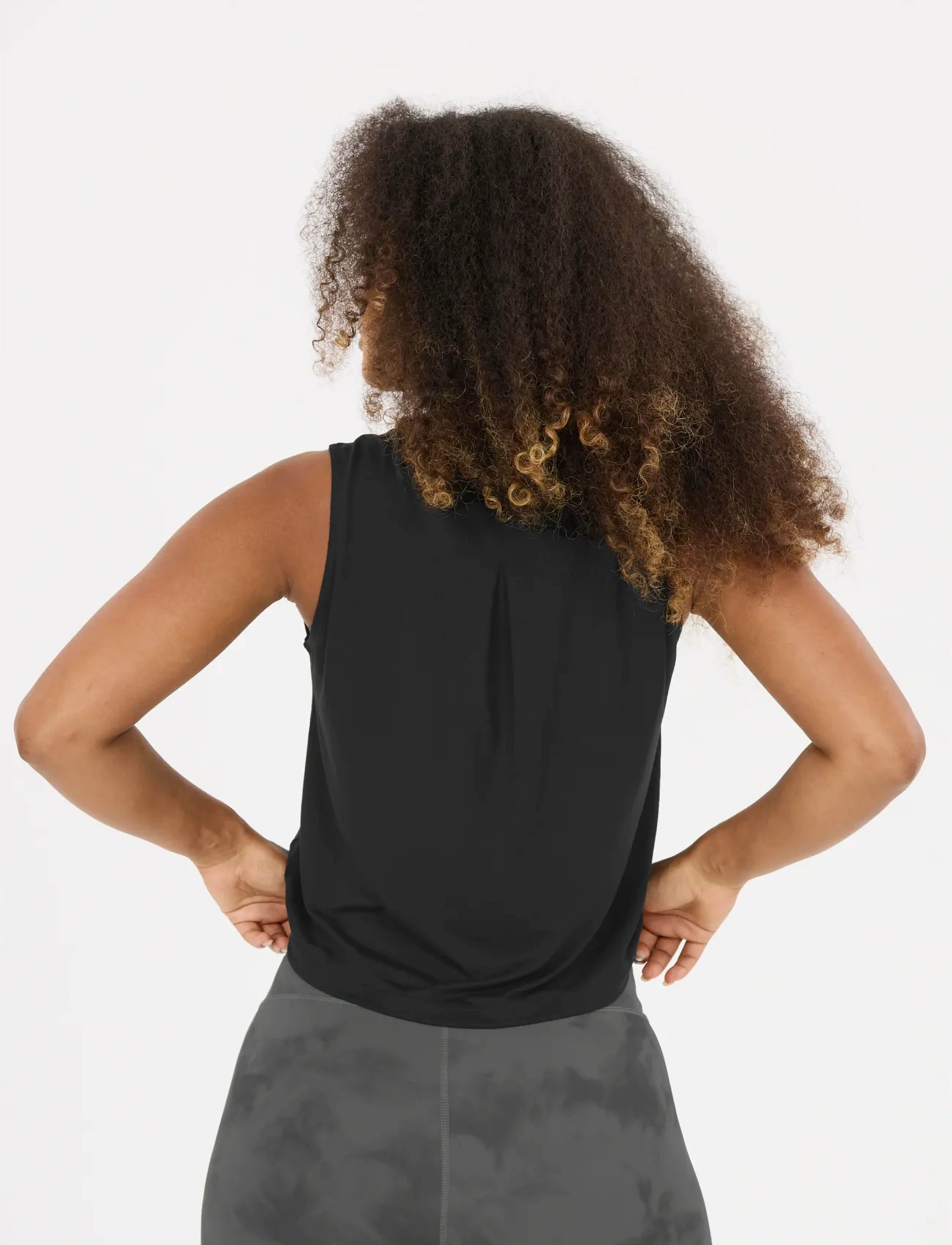 Athlecia - Pacy V3 W Top - Õlapaeltega pluusid - black - 5