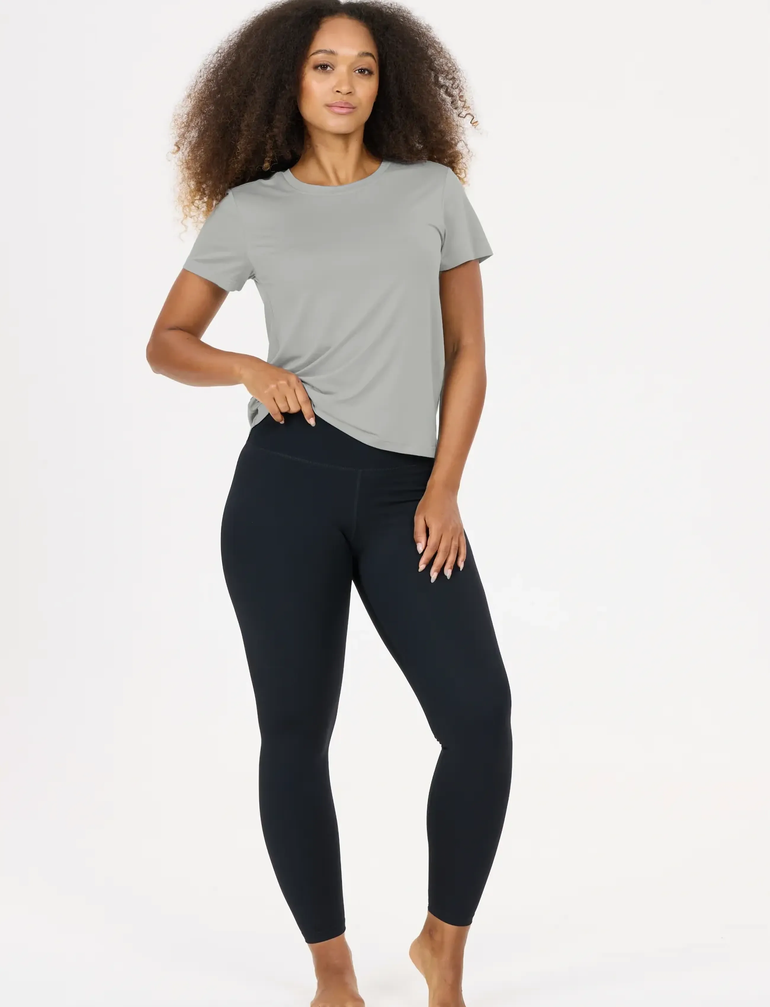 Athlecia - Pacy V3 W SS Tee - t-shirts - monument - 2