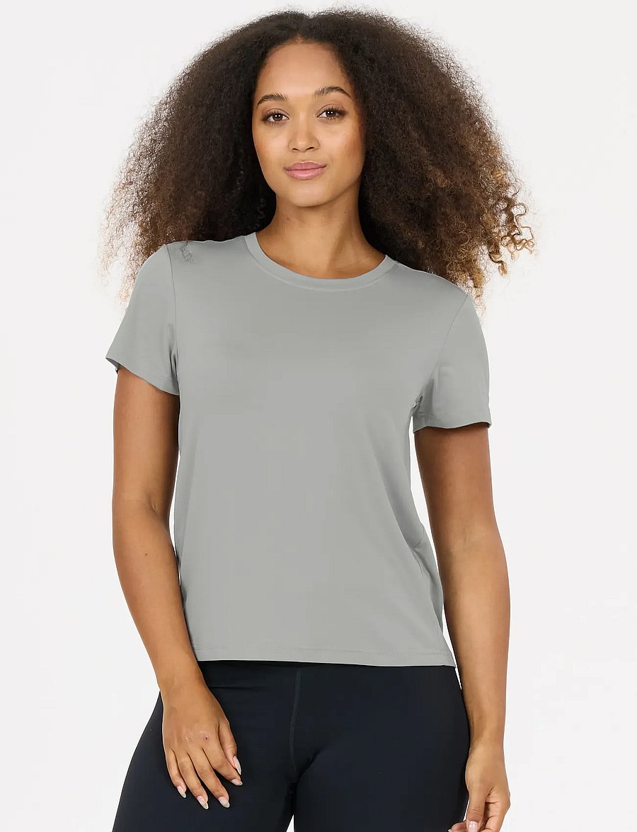 Athlecia - Pacy V3 W SS Tee - t-shirts - monument - 4