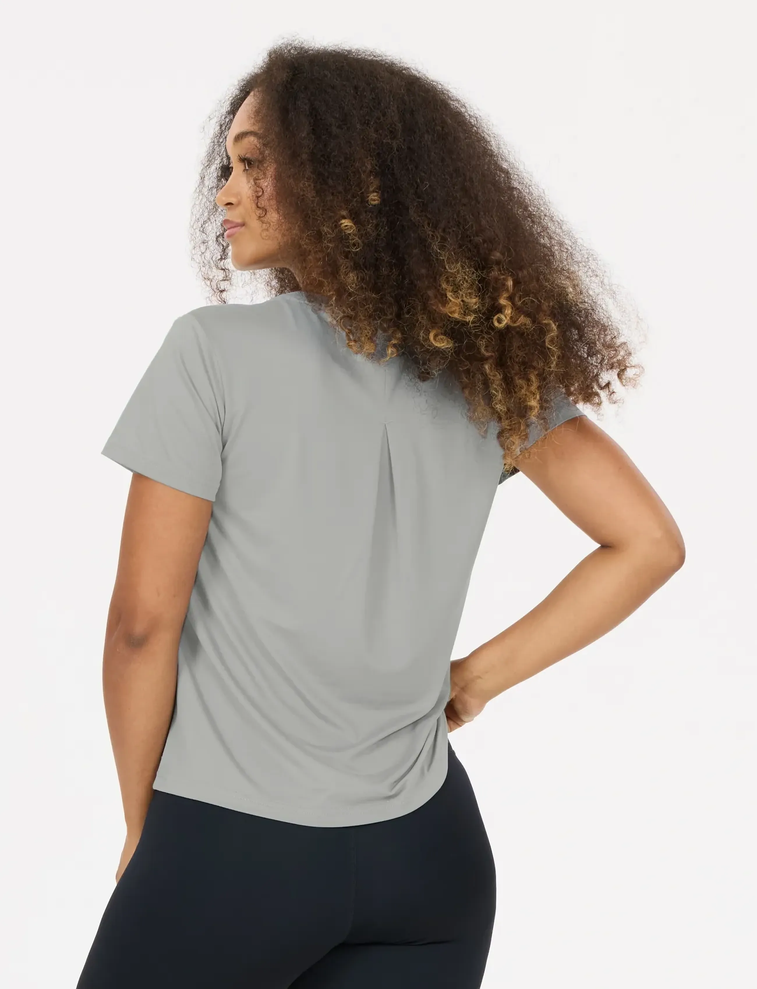Athlecia - Pacy V3 W SS Tee - t-shirts - monument - 5