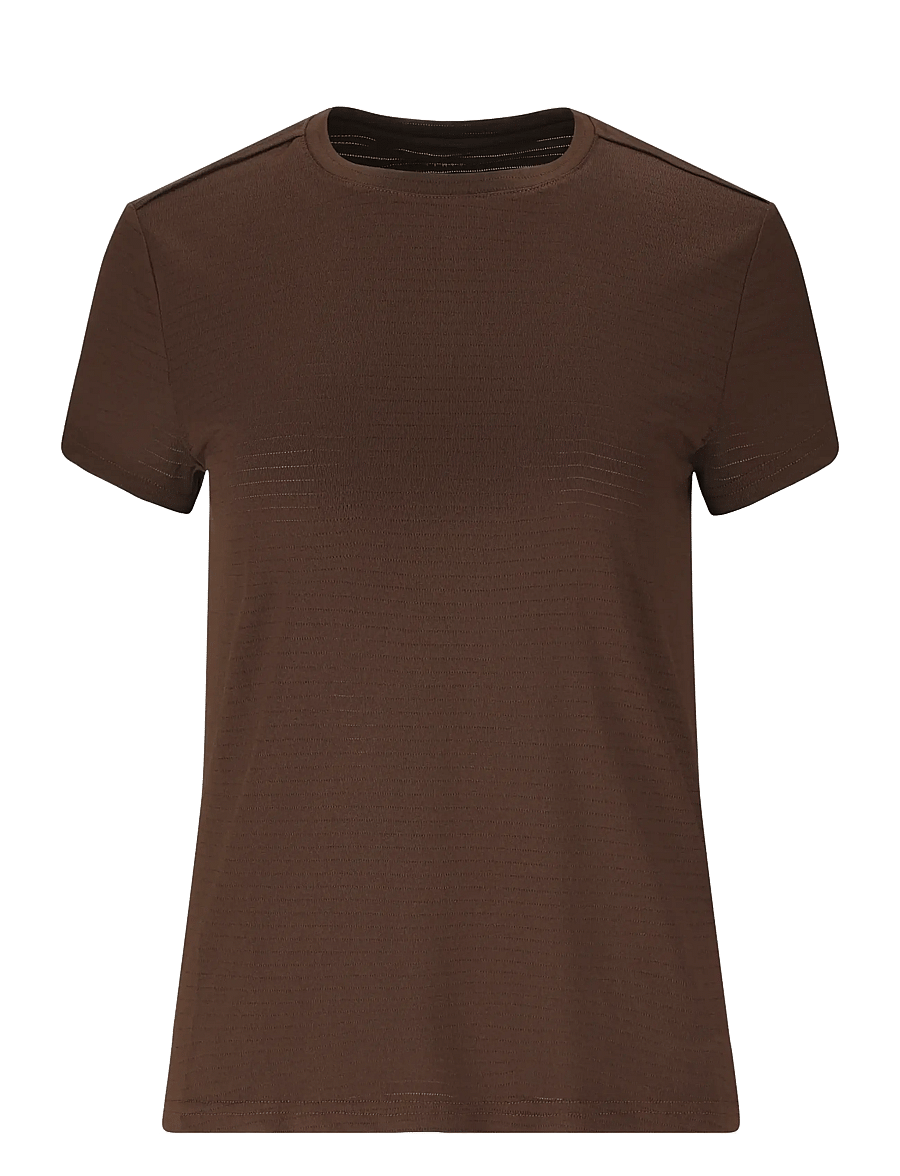 Athlecia - Miwa V2 W SS Tee - t-shirts - chocolate torte - 1