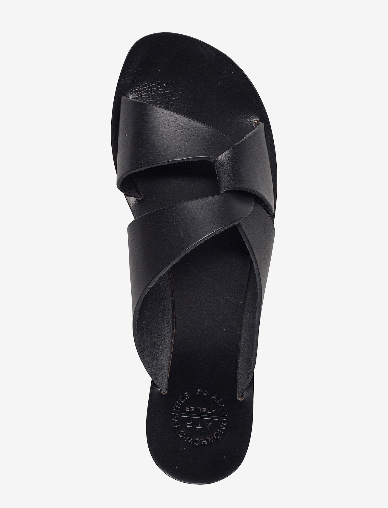 ATP Atelier - Allai Black Vacchetta - flat sandals - black - 4