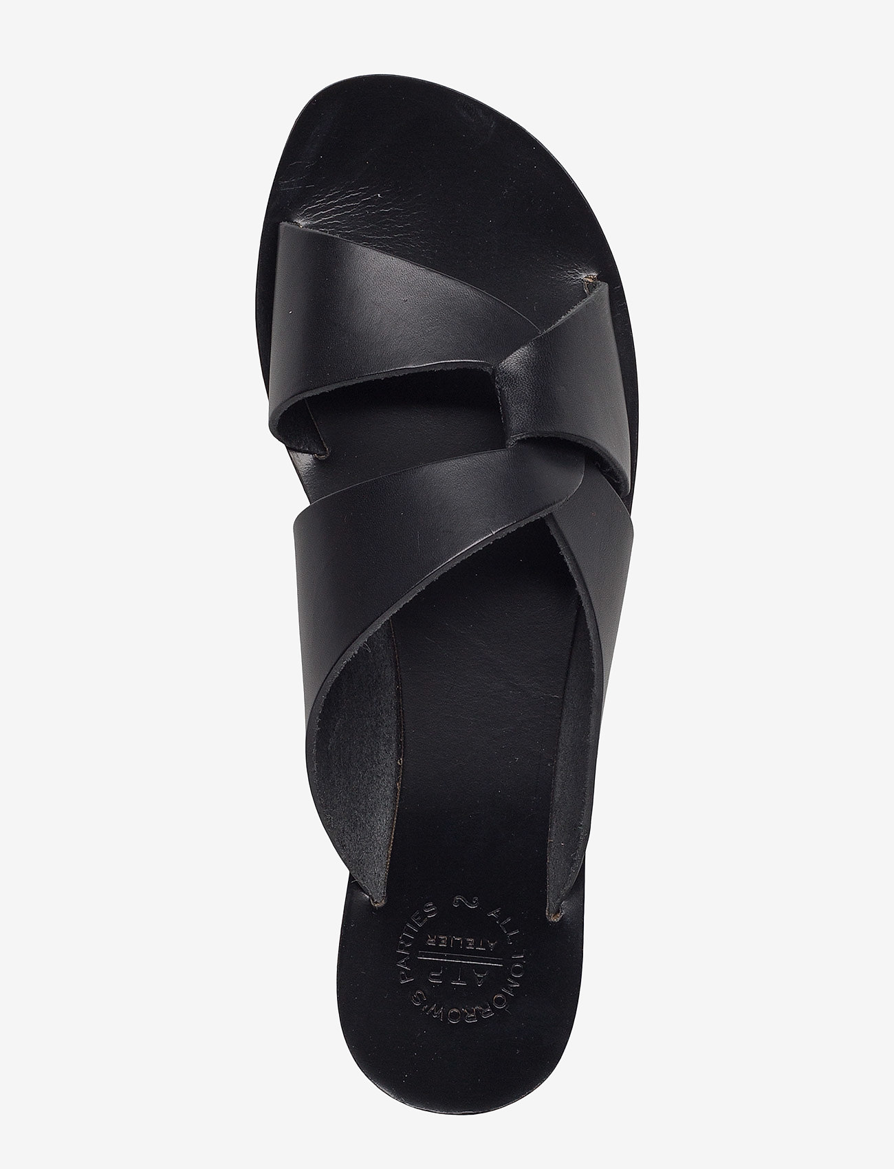 ATP Atelier - Allai Black Vacchetta - sandales plates - black - 4
