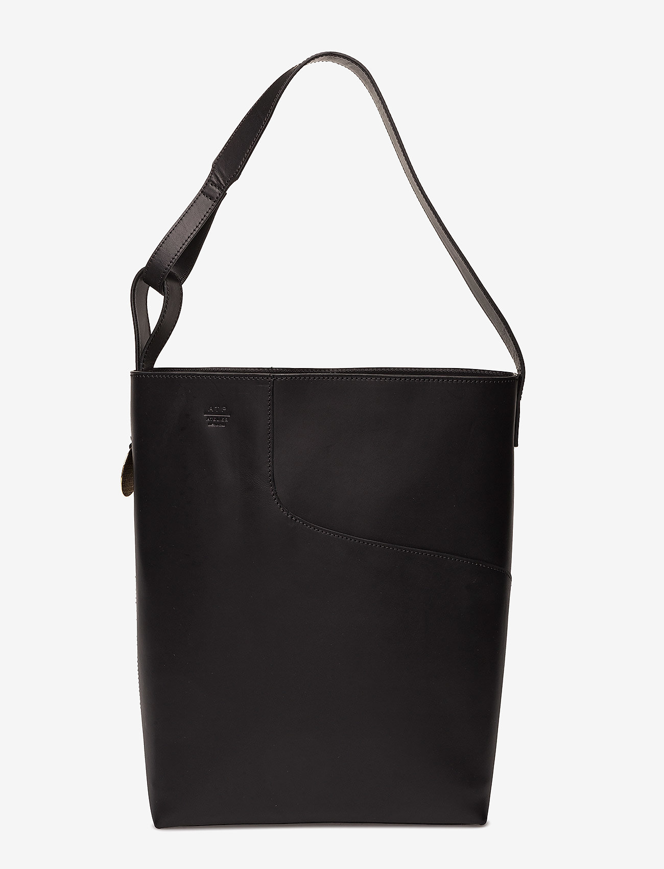 ATP Atelier Pienza Black Vacchetta - Shoppers & Tote Bags - BLACK / black