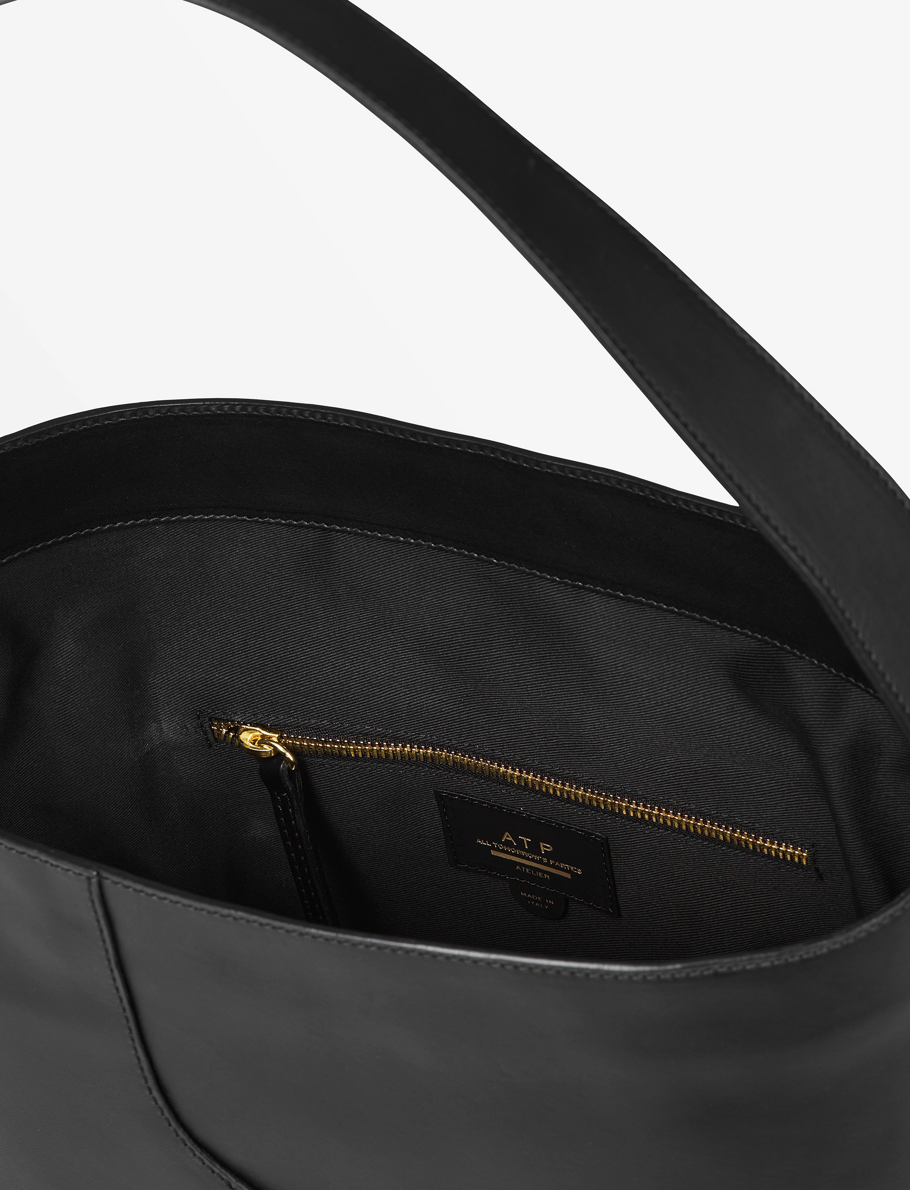 ATP Atelier - Pienza Black Vacchetta - shopper töskur - black - 3