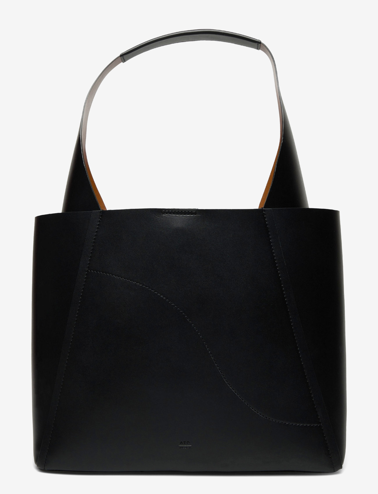 ATP Atelier - Sensano Black Double Faced Nappa - shoppingväskor - black - 0